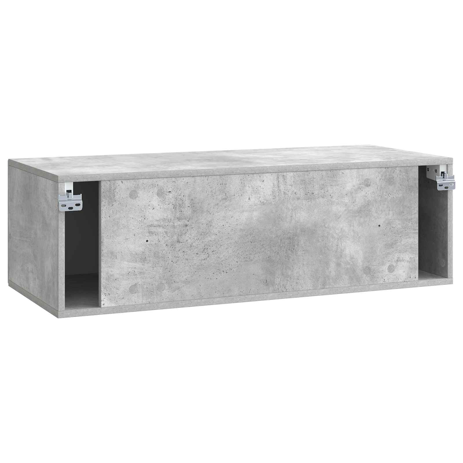 Meuble TV mural Gris béton 98 x 41 x 30 cm Bois d'ingénierie - XIOS