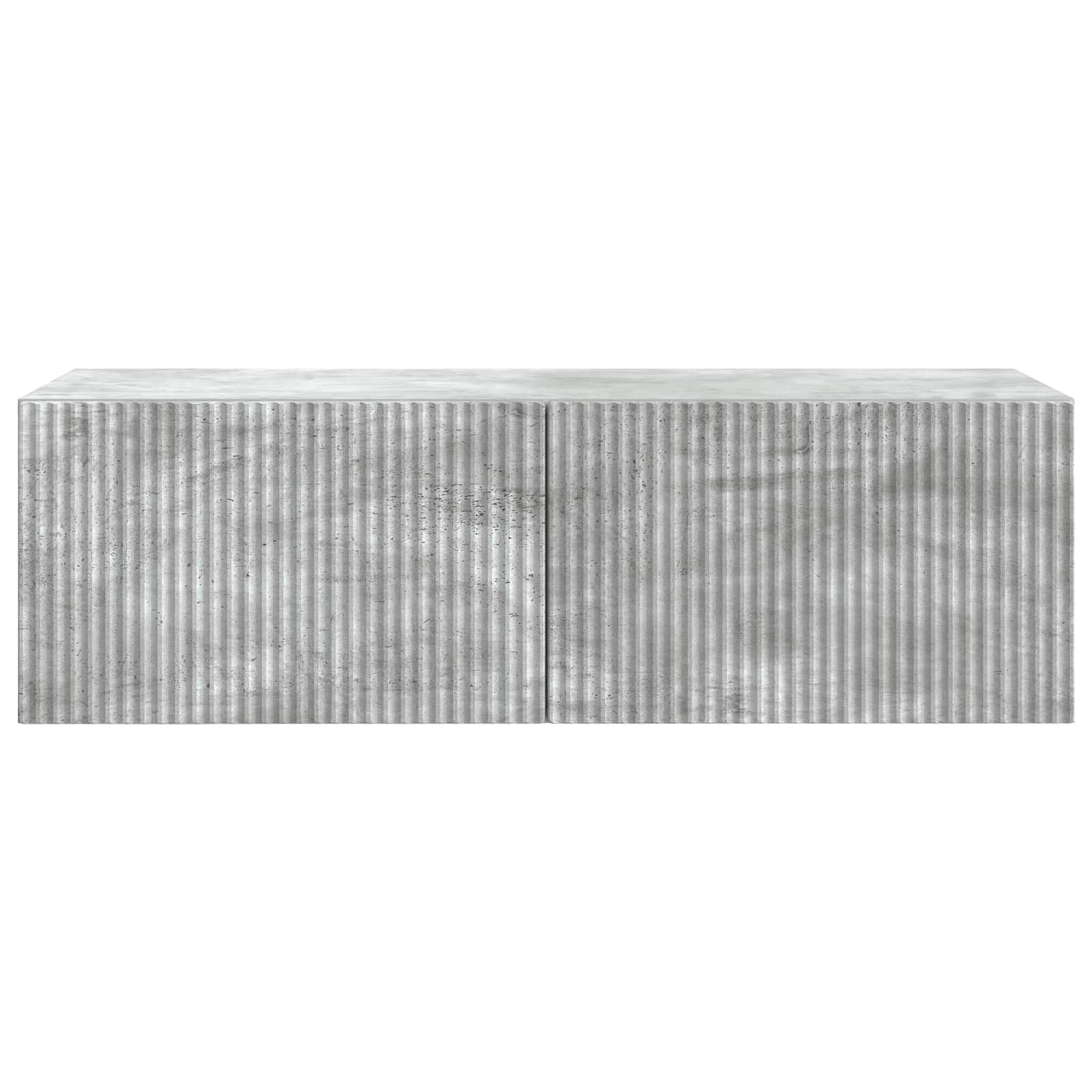 Meuble TV mural Gris béton 98 x 41 x 30 cm Bois d'ingénierie - XIOS