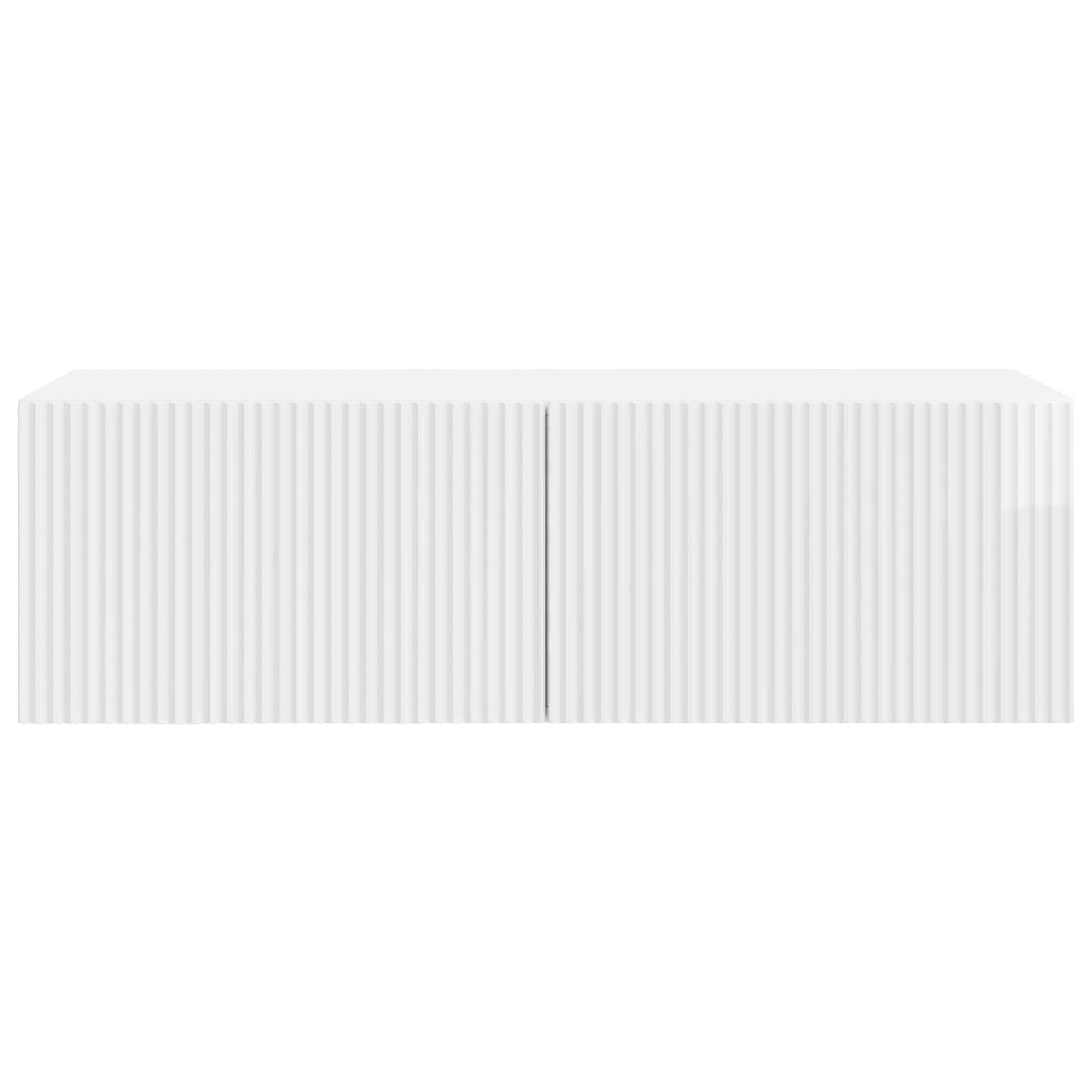 Meuble TV mural Montage mural Blanc brillant 98 x 41 x 30 cm - XIOS