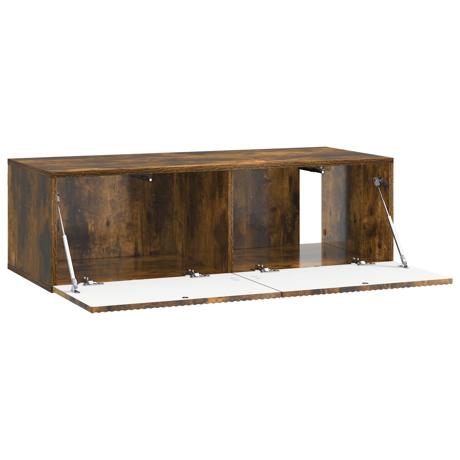 Meuble TV mural Chêne fumé 98 x 41 x 30 cm Bois d'ingénierie - XIOS