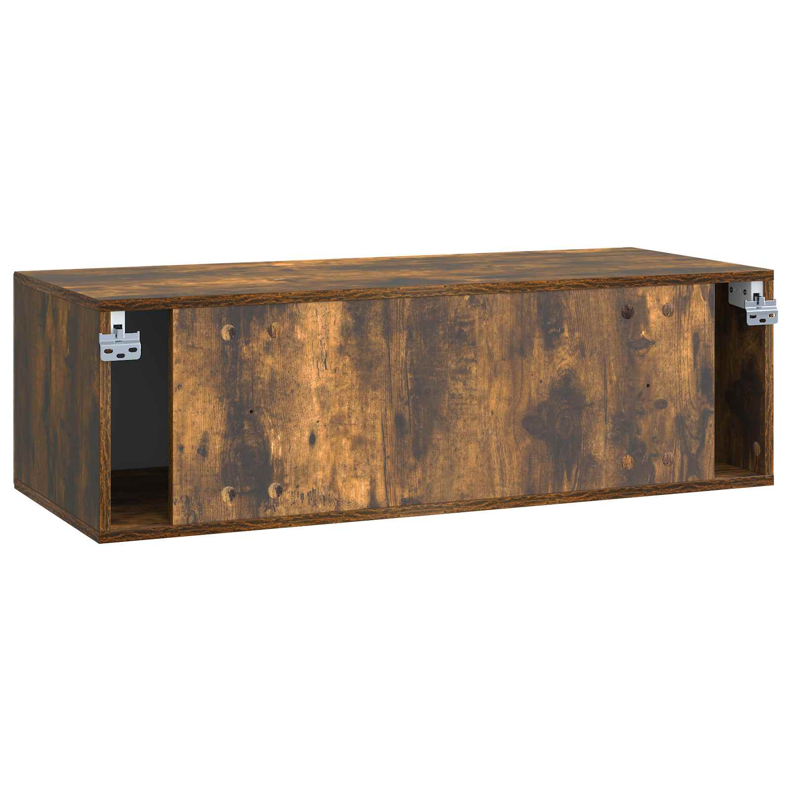 Meuble TV mural Chêne fumé 98 x 41 x 30 cm Bois d'ingénierie - XIOS