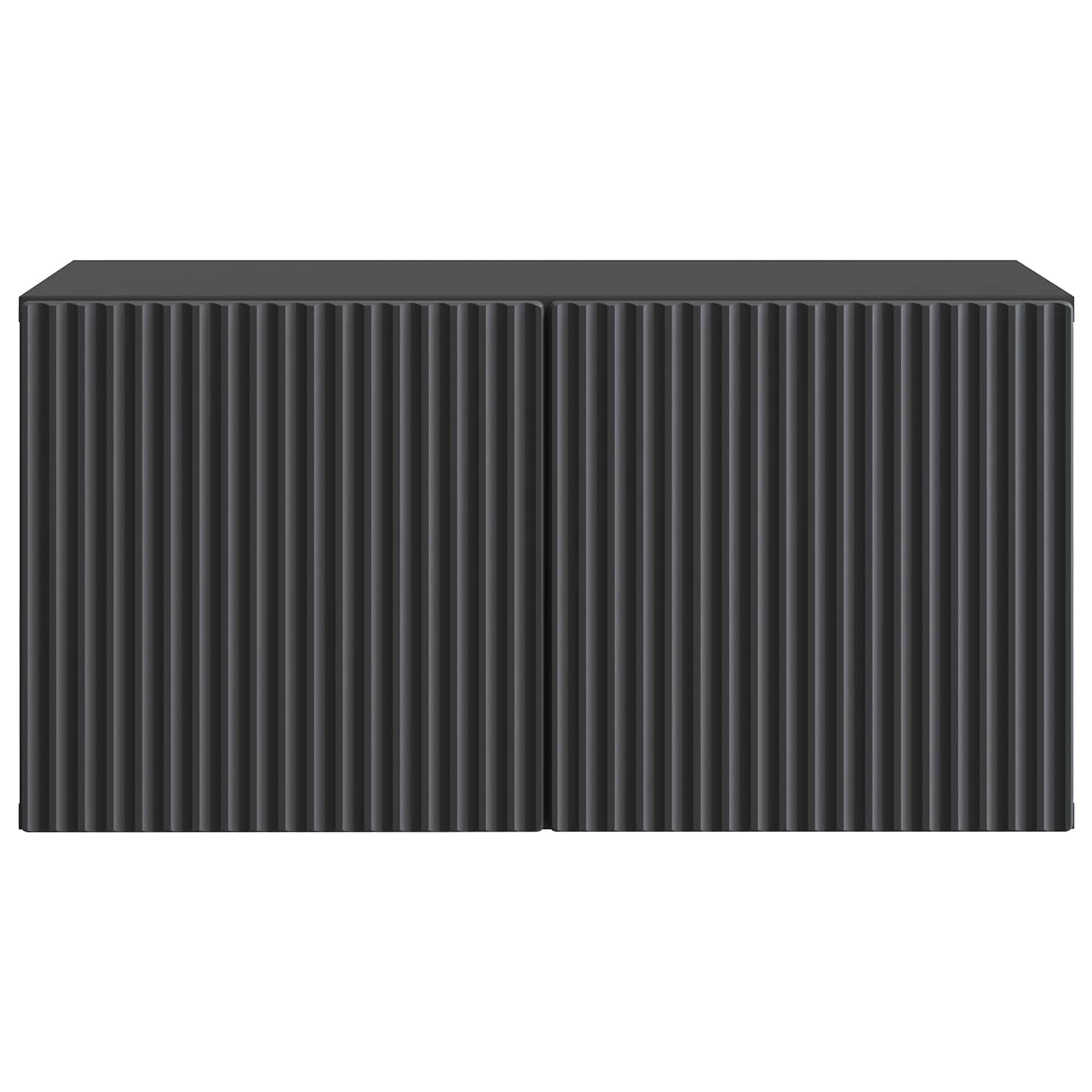 Meuble TV mural Noir 59,5 x 31 x 30 cm Bois d'ingénierie - XIOS
