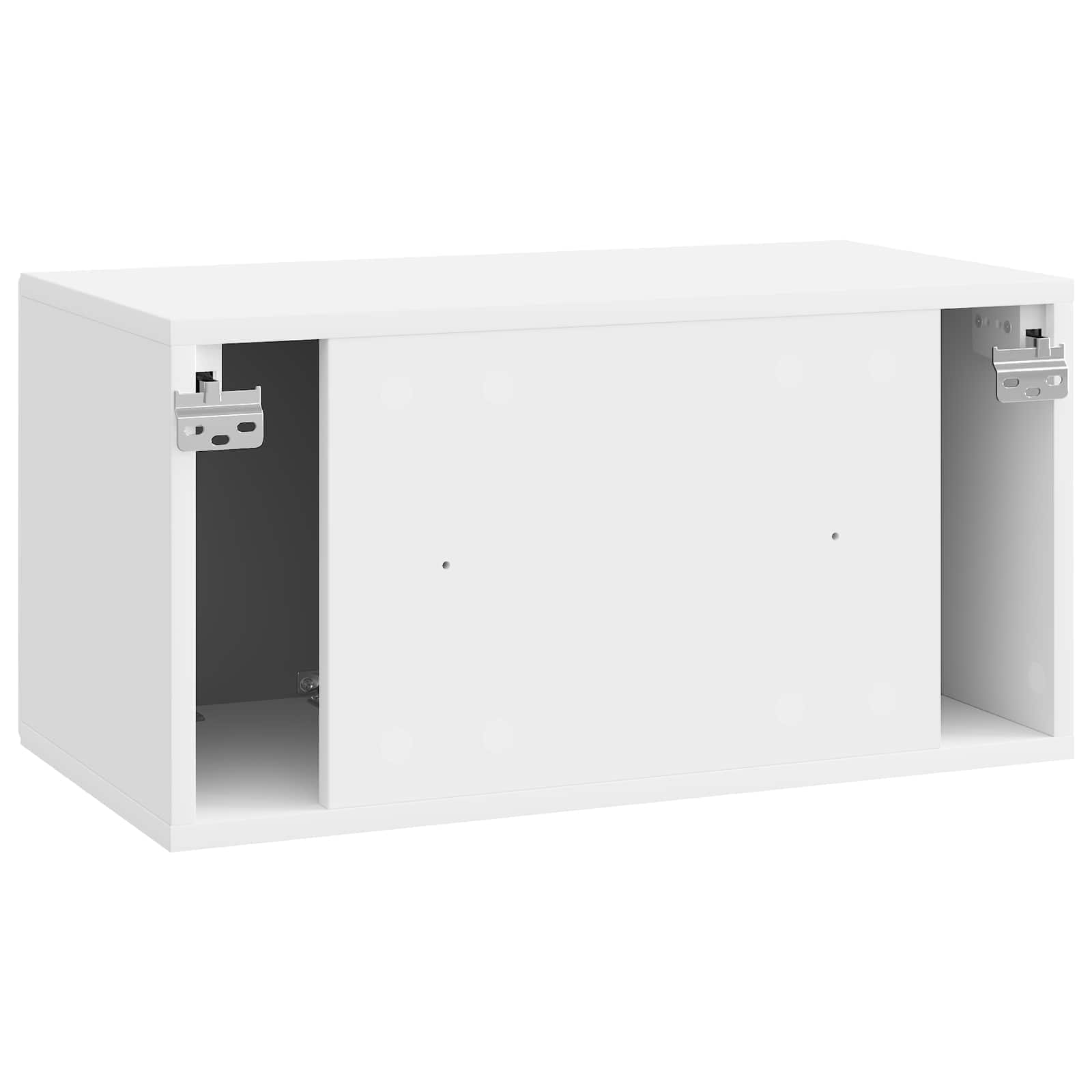 Meuble TV mural Montage mural Blanc brillant 59,5 x 31 x 30 cm - XIOS