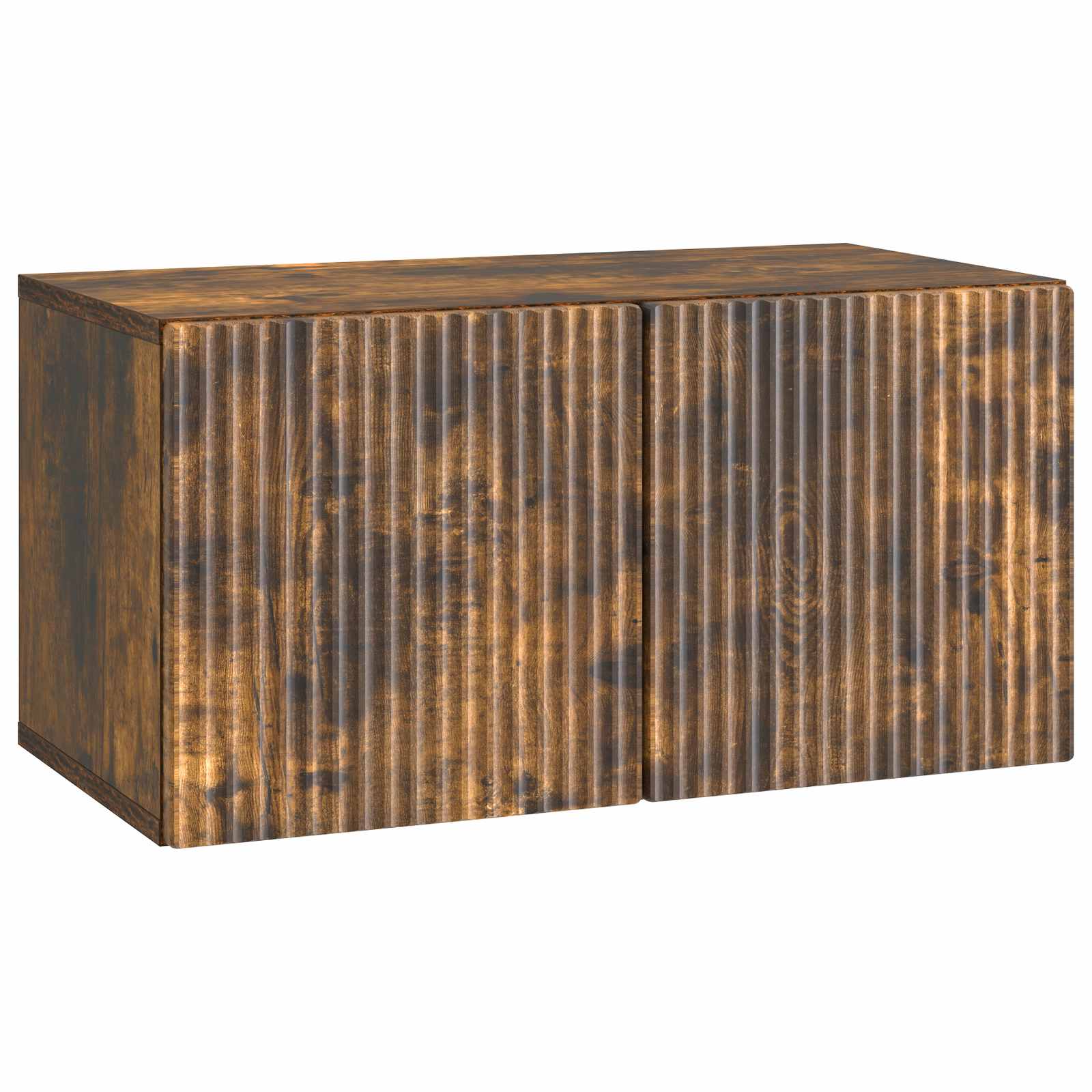 Meuble TV mural Chêne fumé 59,5 x 31 x 30 cm Bois d'ingénierie - XIOS