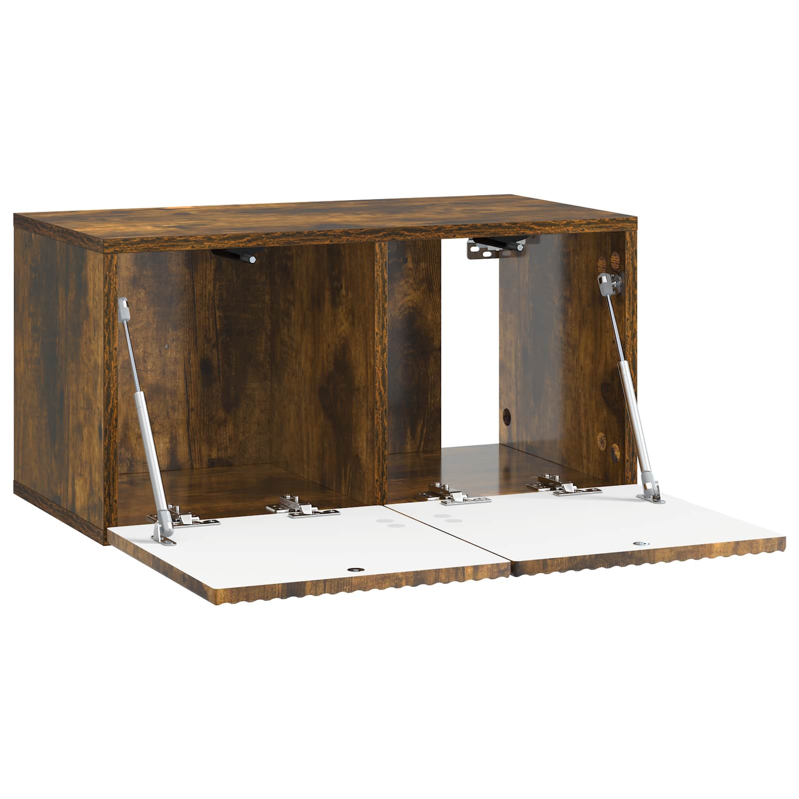 Meuble TV mural Chêne fumé 59,5 x 31 x 30 cm Bois d'ingénierie - XIOS