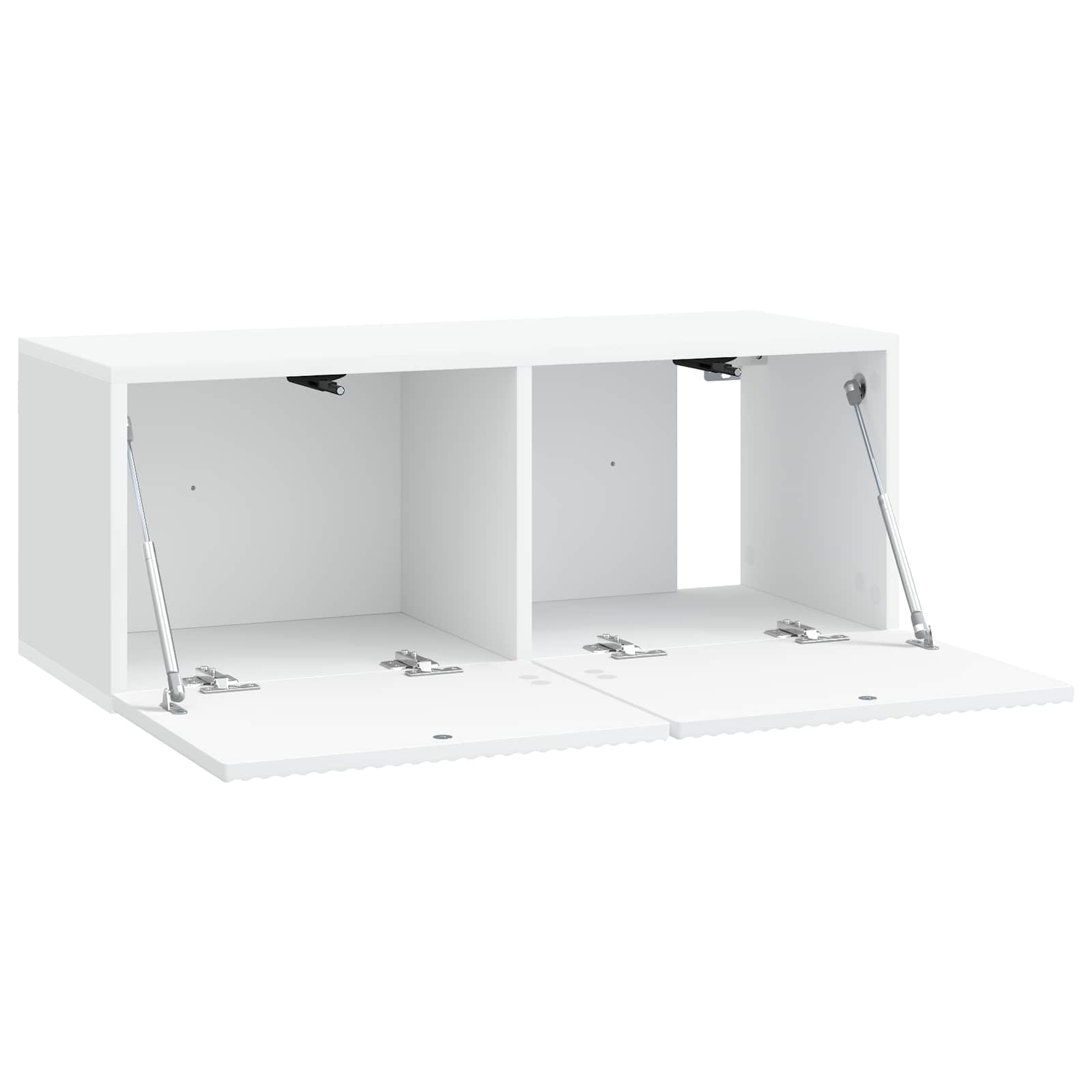 Meuble TV mural Blanc 78,5 x 31 x 30 cm Bois d'ingénierie - XIOS