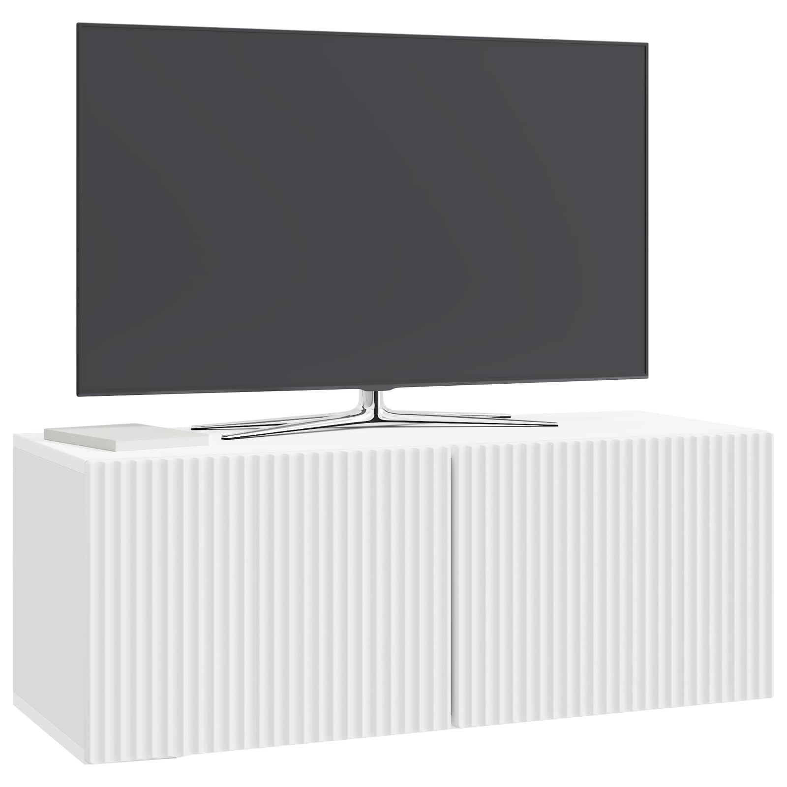 Meuble TV mural Blanc 78,5 x 31 x 30 cm Bois d'ingénierie - XIOS