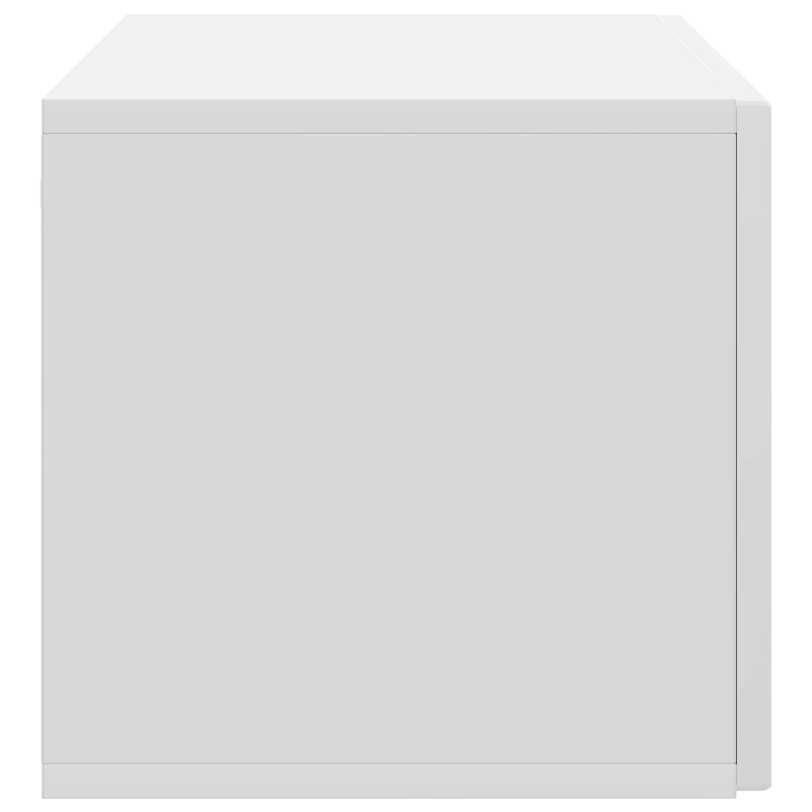 Meuble TV mural Blanc 78,5 x 31 x 30 cm Bois d'ingénierie - XIOS