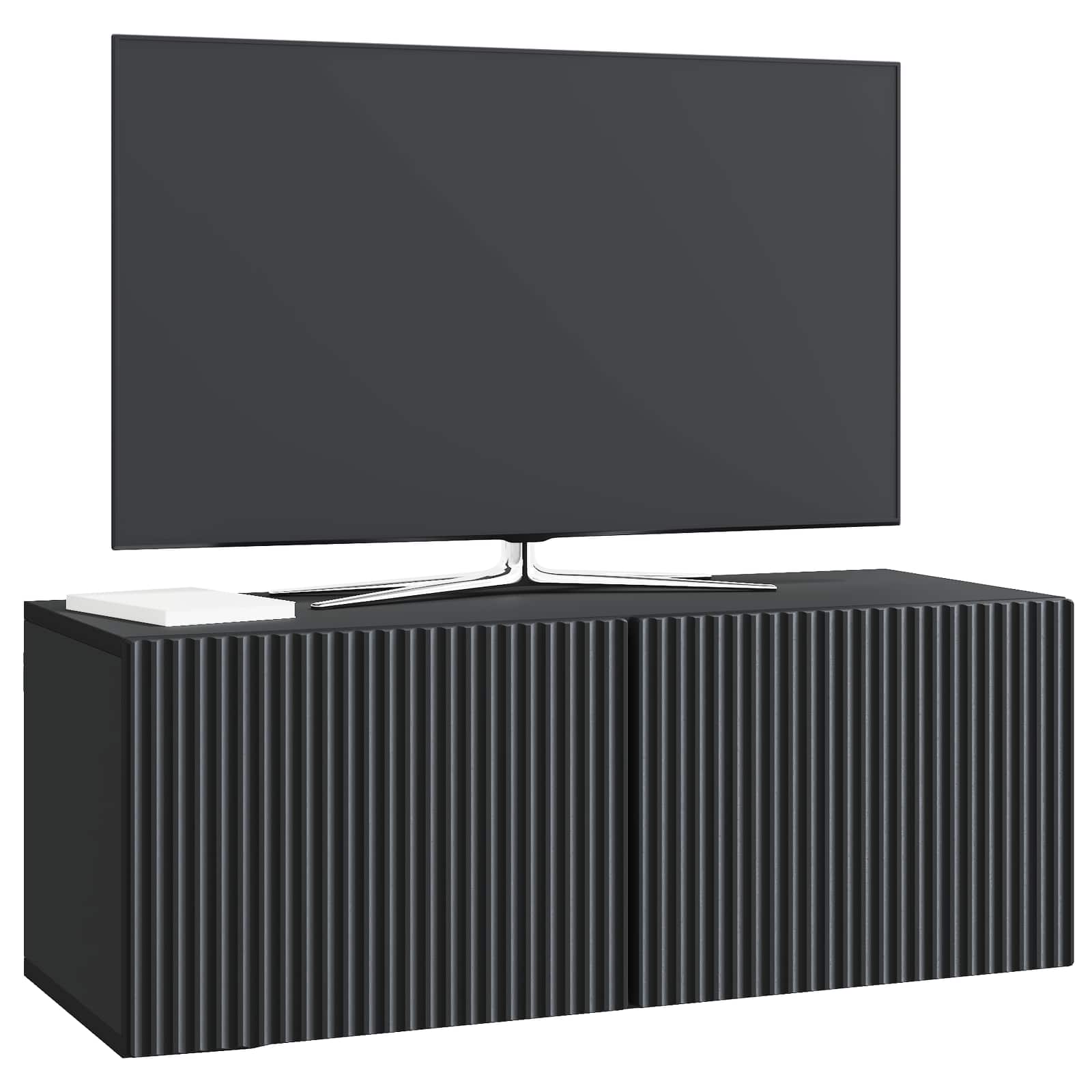 Meuble TV mural Noir 78,5 x 31 x 30 cm Bois d'ingénierie - XIOS