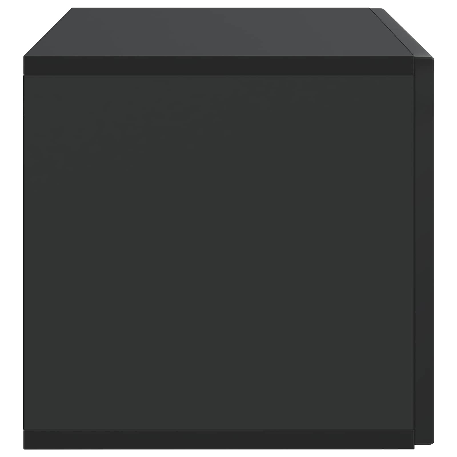 Meuble TV mural Noir 78,5 x 31 x 30 cm Bois d'ingénierie - XIOS