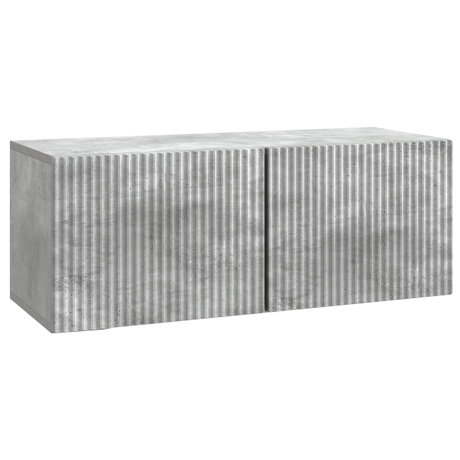 Meuble TV mural Gris béton 78,5 x 31 x 30 cm Bois d'ingénierie - XIOS