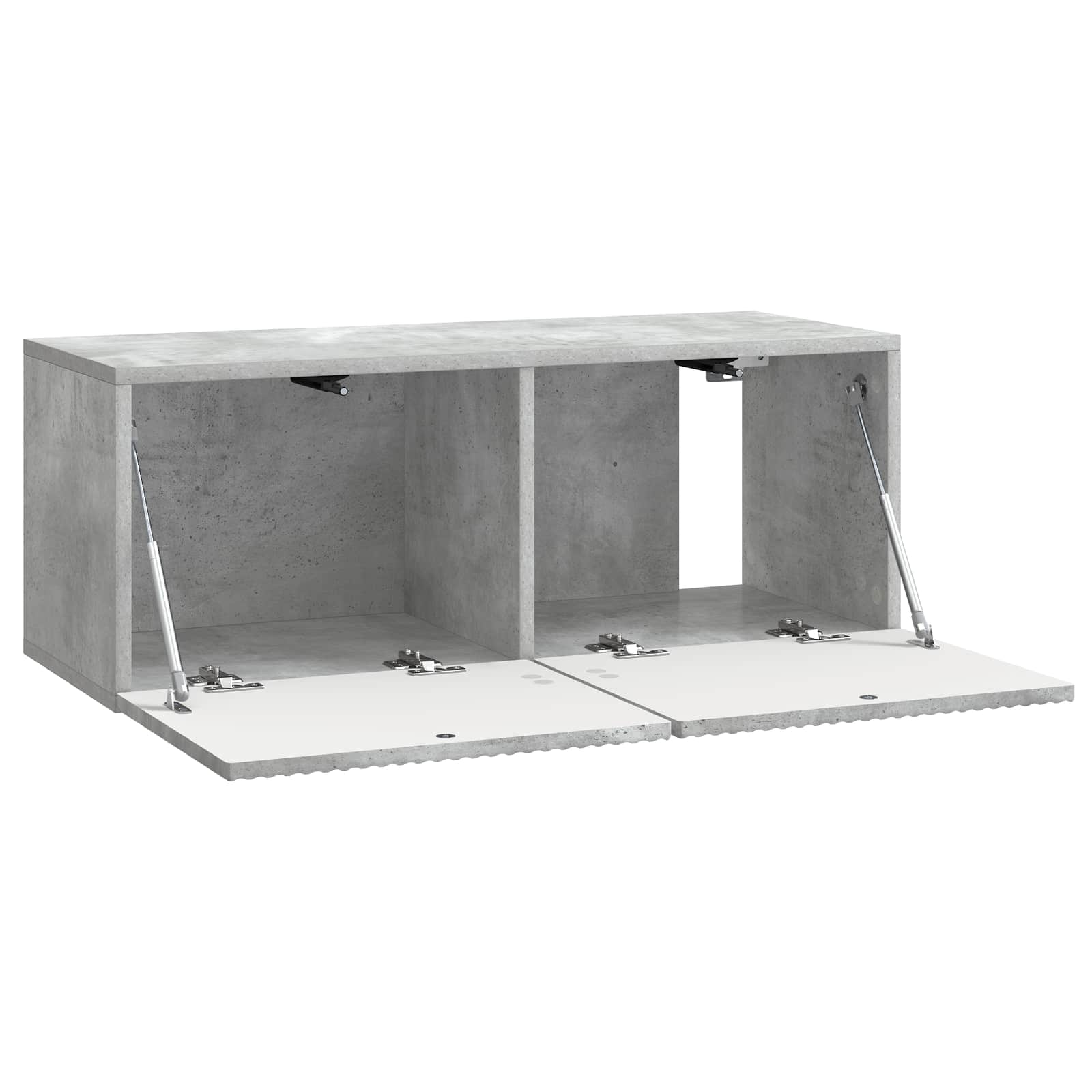 Meuble TV mural Gris béton 78,5 x 31 x 30 cm Bois d'ingénierie - XIOS