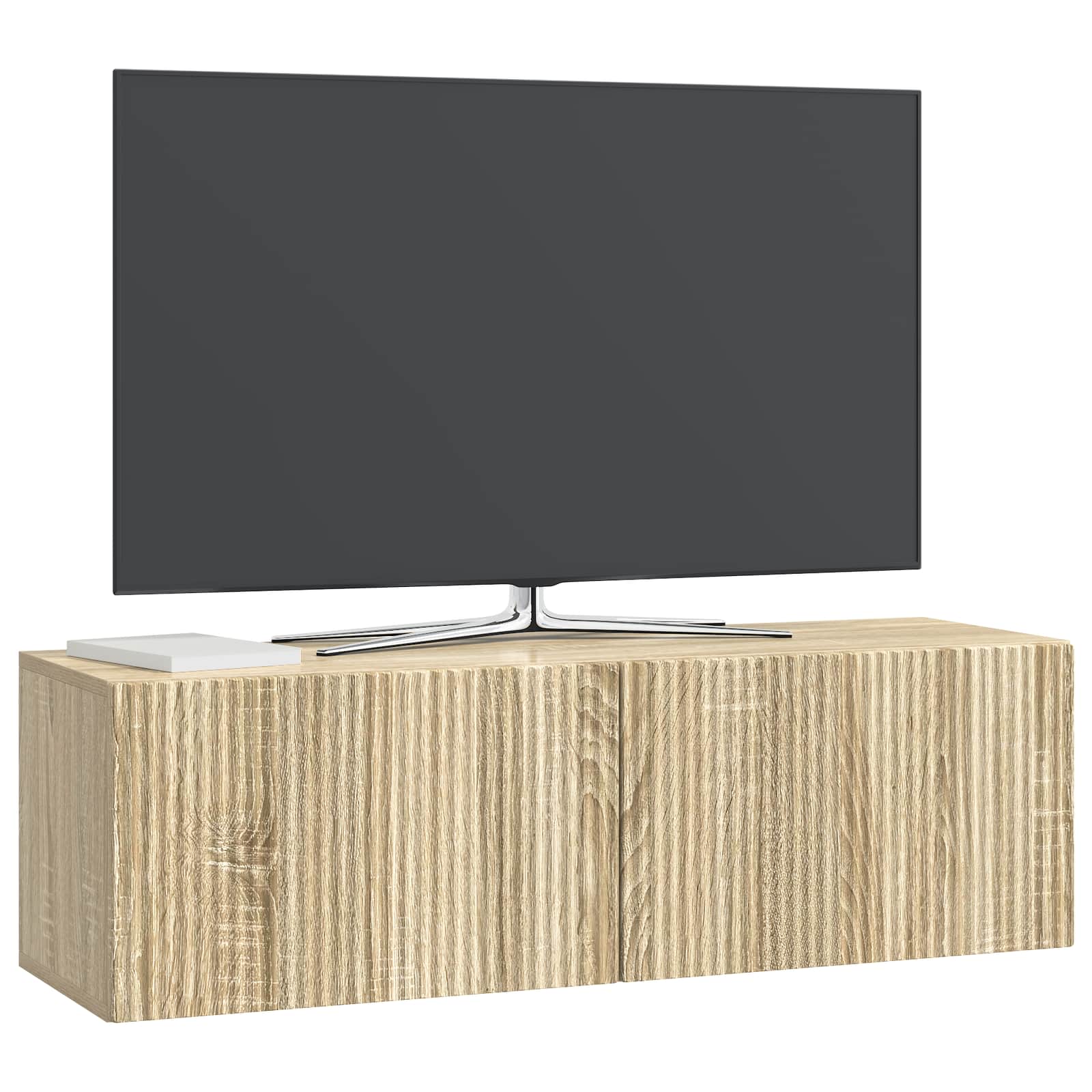 Meuble TV mural Chêne Sonoma 98 x 31 x 30 cm Bois d'ingénierie - XIOS