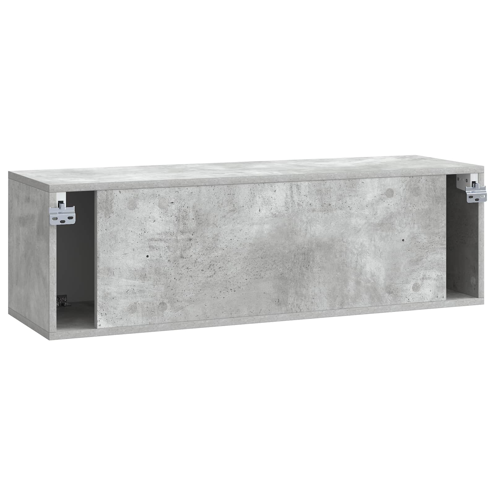 Meuble TV mural Gris béton 98 x 31 x 30 cm Bois d'ingénierie - XIOS