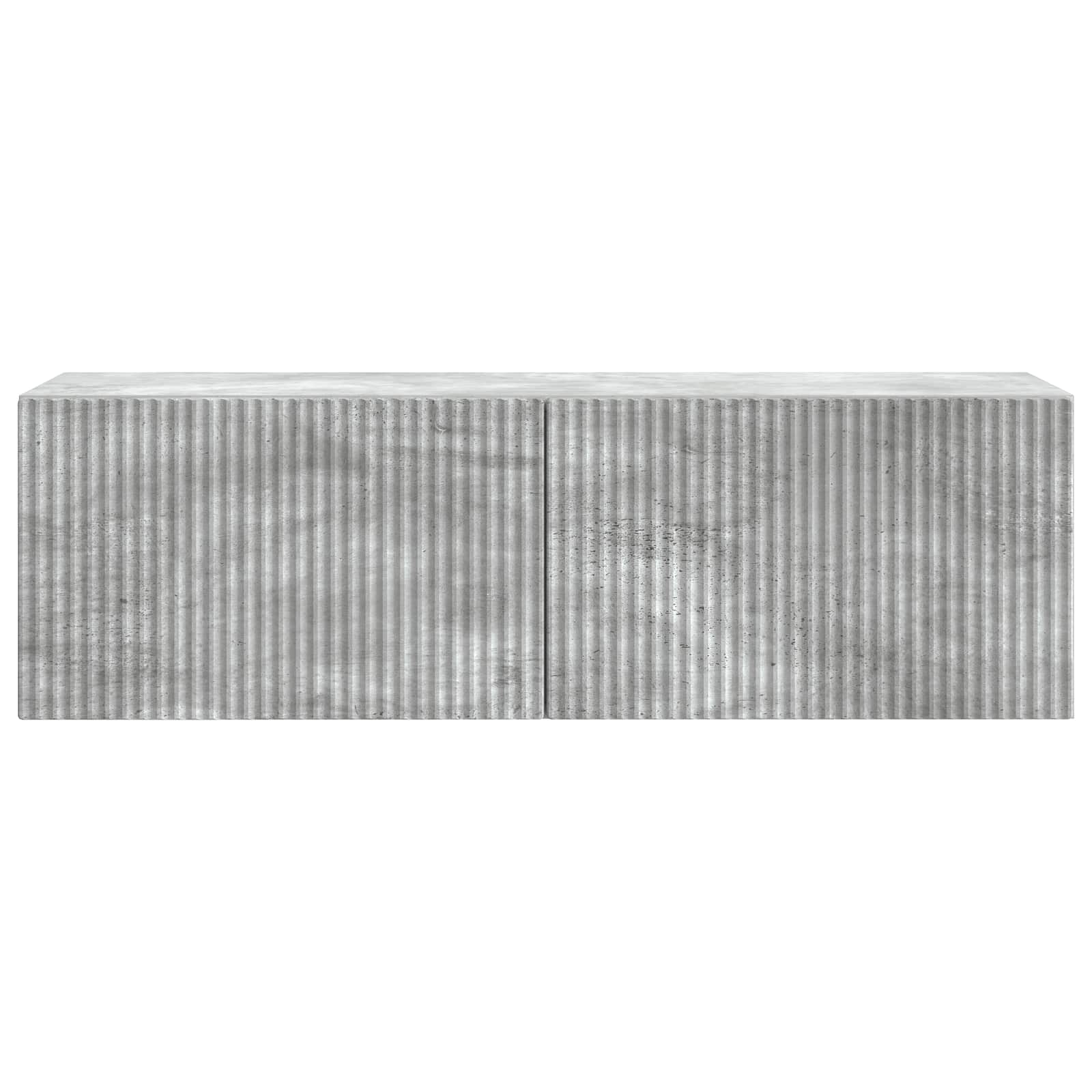 Meuble TV mural Gris béton 98 x 31 x 30 cm Bois d'ingénierie - XIOS