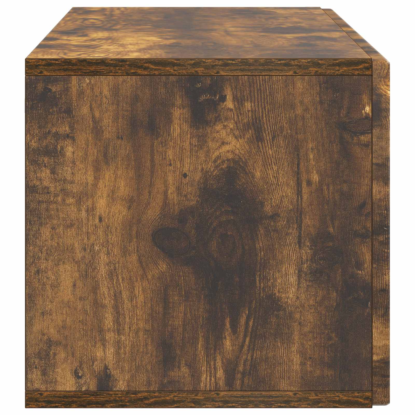 Meuble TV mural Chêne fumé 98 x 31 x 30 cm Bois d'ingénierie - XIOS