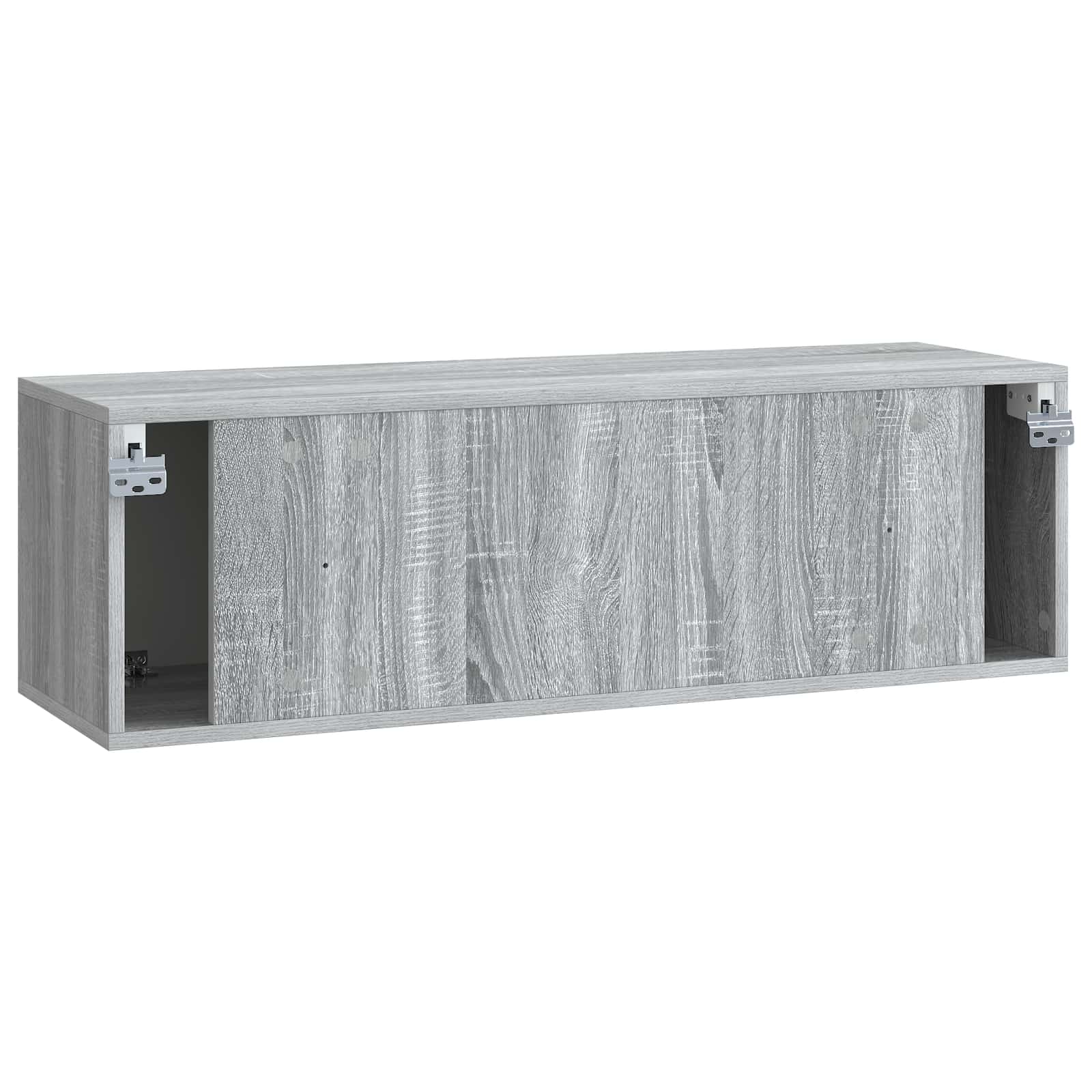 Meuble TV mural Sonoma gris 98 x 31 x 30 cm Bois d'ingénierie - XIOS