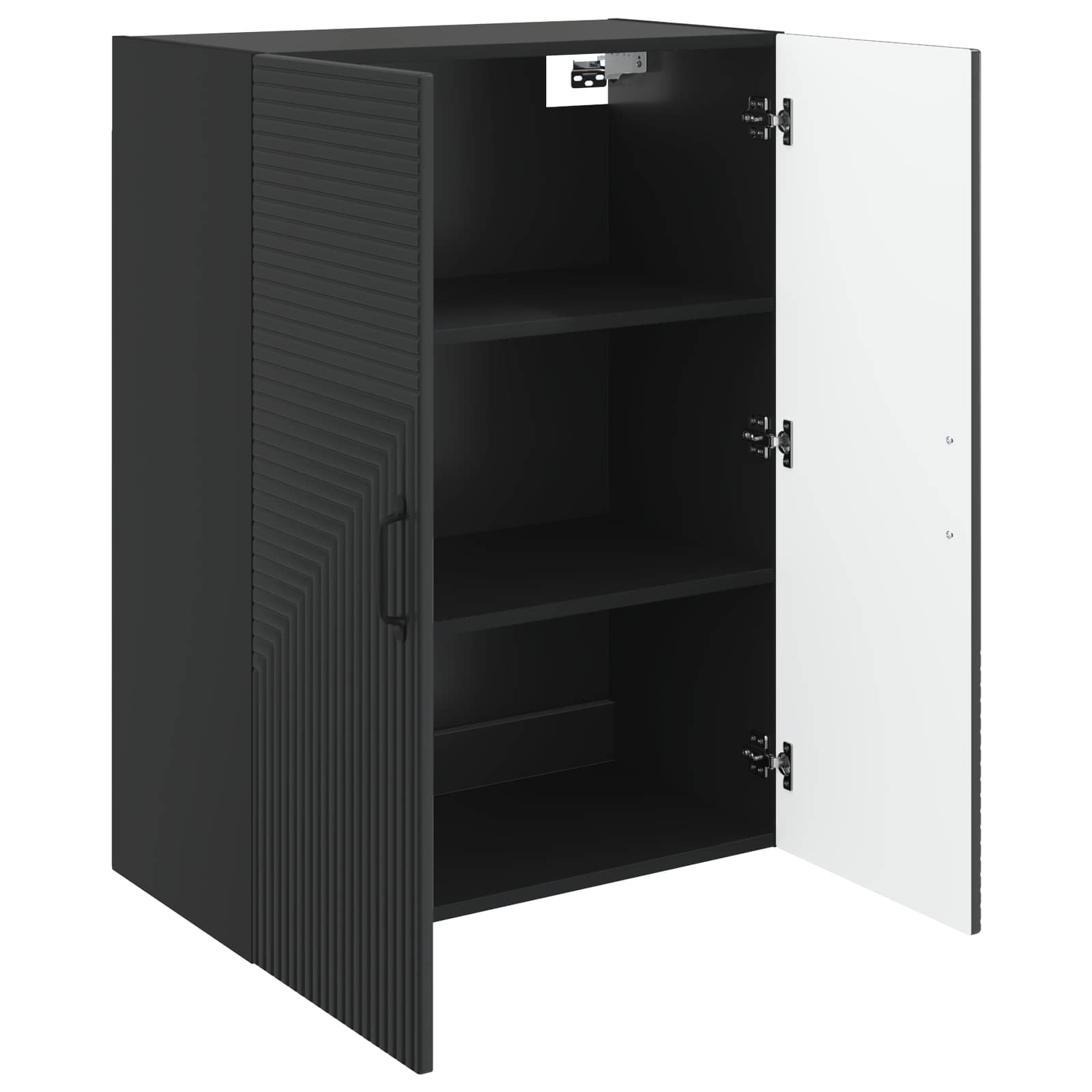 Armoire Murale Noir 66 x 34,5 x 90 cm Bois d'ingénierie - XIOS