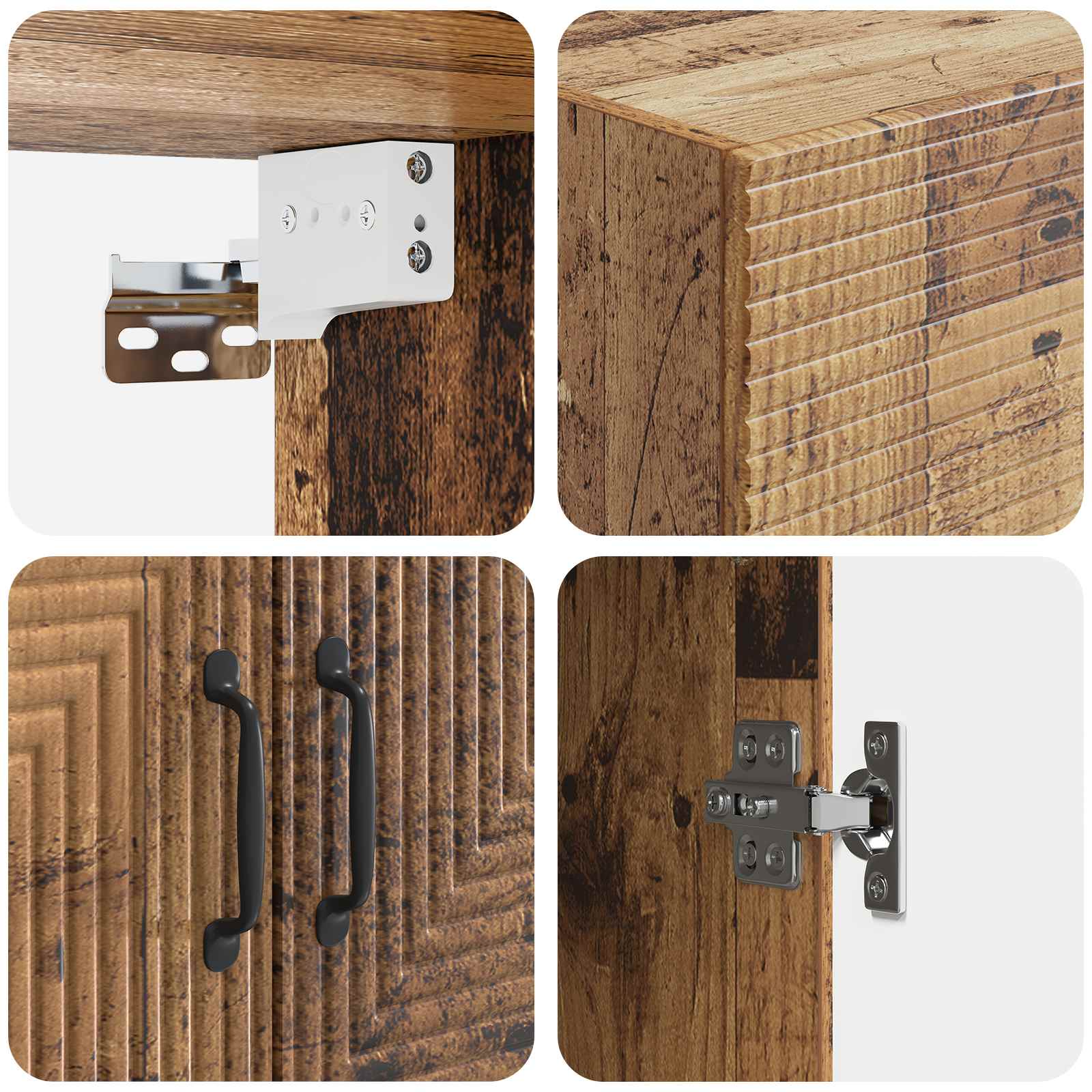 Armoire Murale Bois ancien 66 x 34,5 x 90 cm Bois d'ingénierie - XIOS