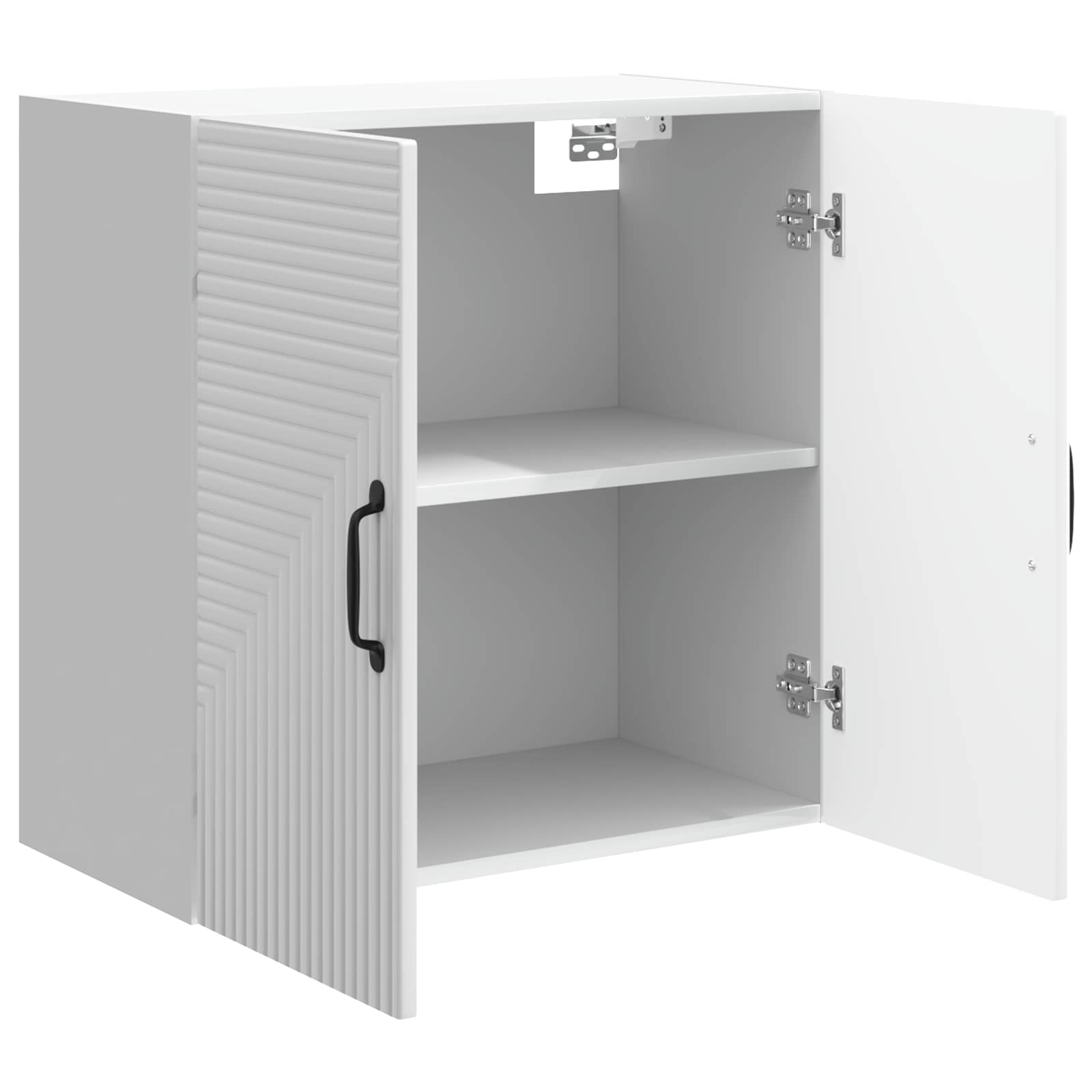 Armoire Murale Blanc brillant 59 x 31 x 60 cm Bois d'ingénierie - XIOS