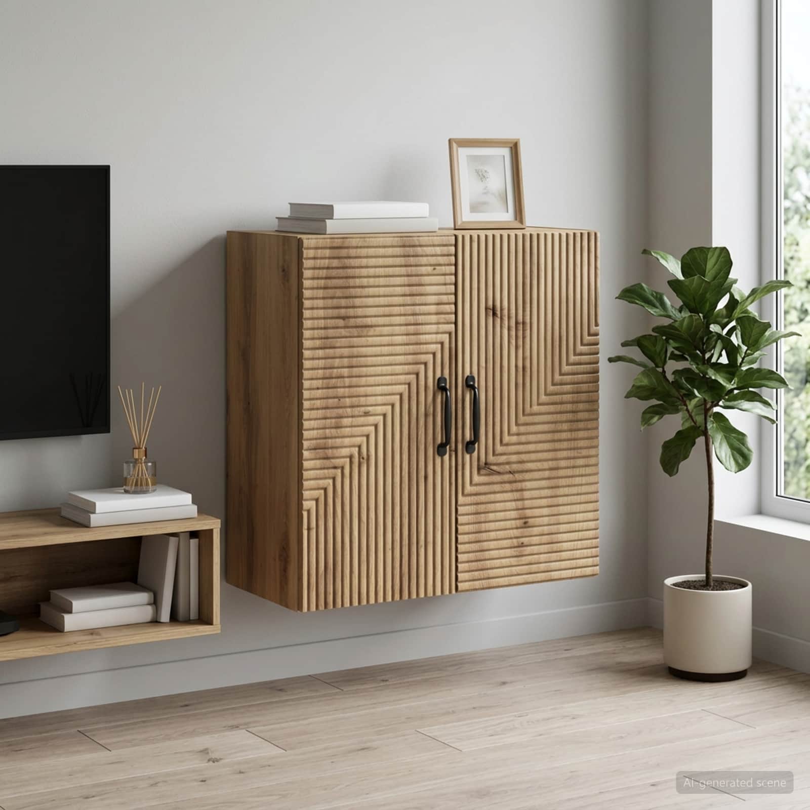 Armoire Murale 59 x 31 x 60 cm Bois d'ingénierie - XIOS