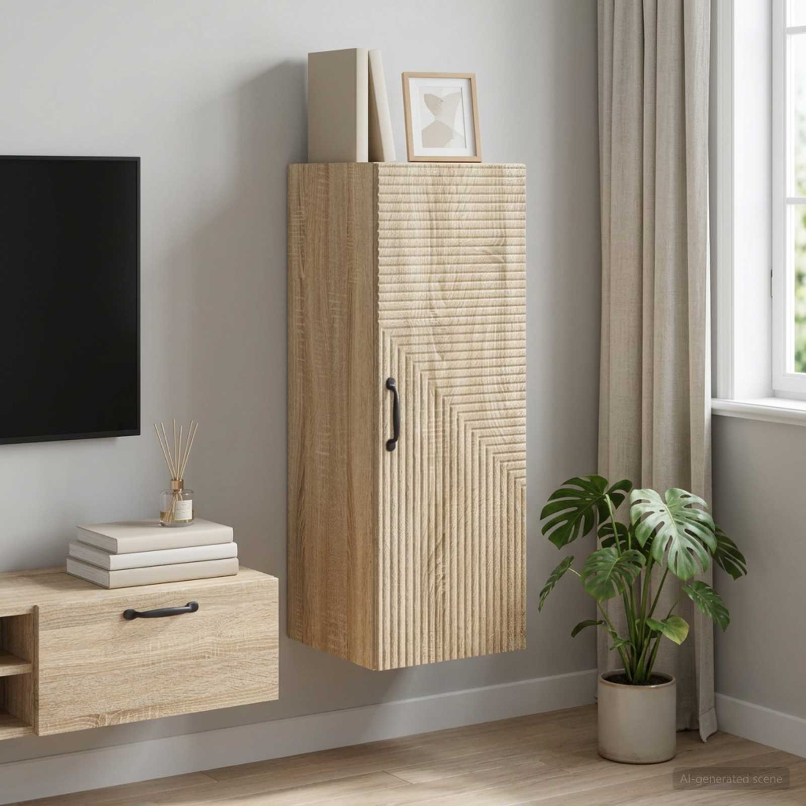 Armoire Murale Chêne Sonoma 33 x 34,5 x 90 cm Bois d'ingénierie - XIOS