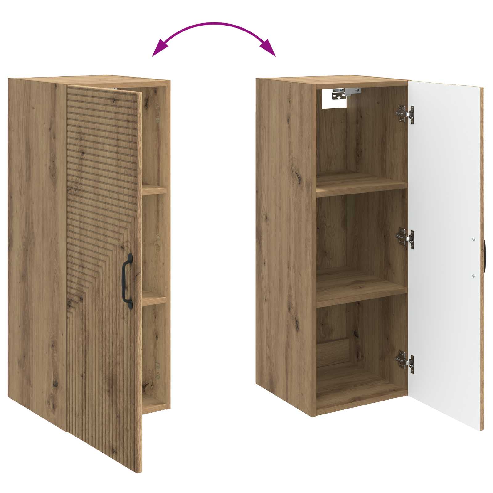 Armoire Murale Chêne artisanal 33 x 34,5 x 90 cm - XIOS