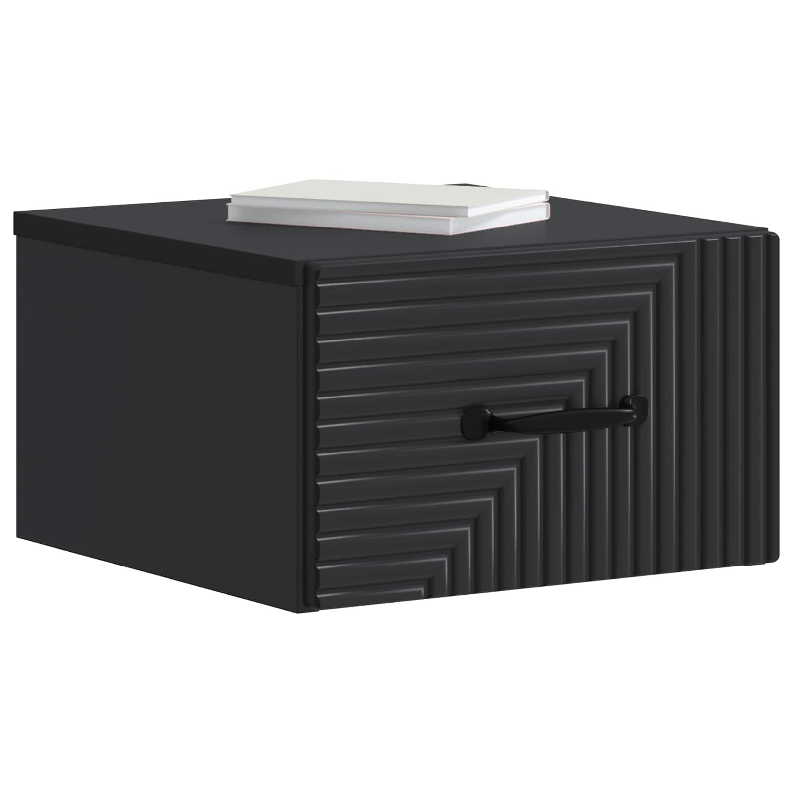 Cabinet de chevet mural 2 pcs Noir 34,5 x 33 x 20 cm - XIOS