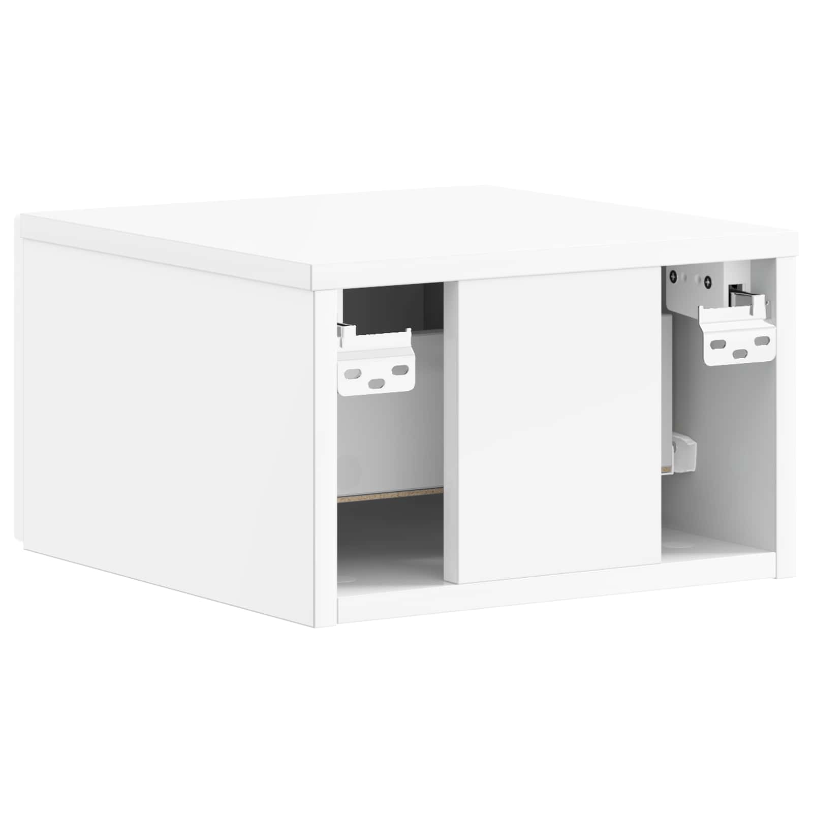 Cabinet de chevet mural 2 pcs Blanc brillant 34,5 x 33 x 20 cm - XIOS