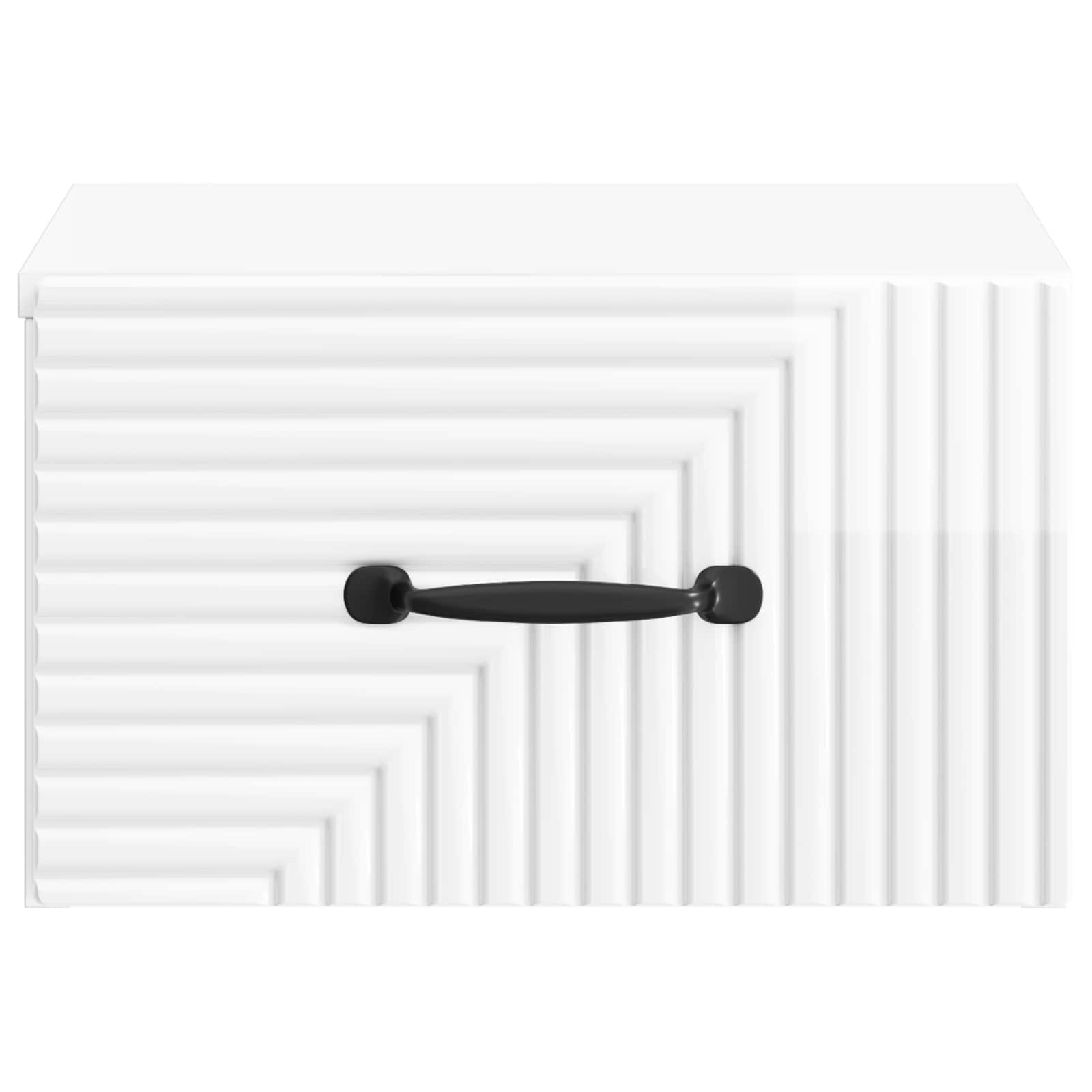 Cabinet de chevet mural 2 pcs Blanc brillant 34,5 x 33 x 20 cm - XIOS