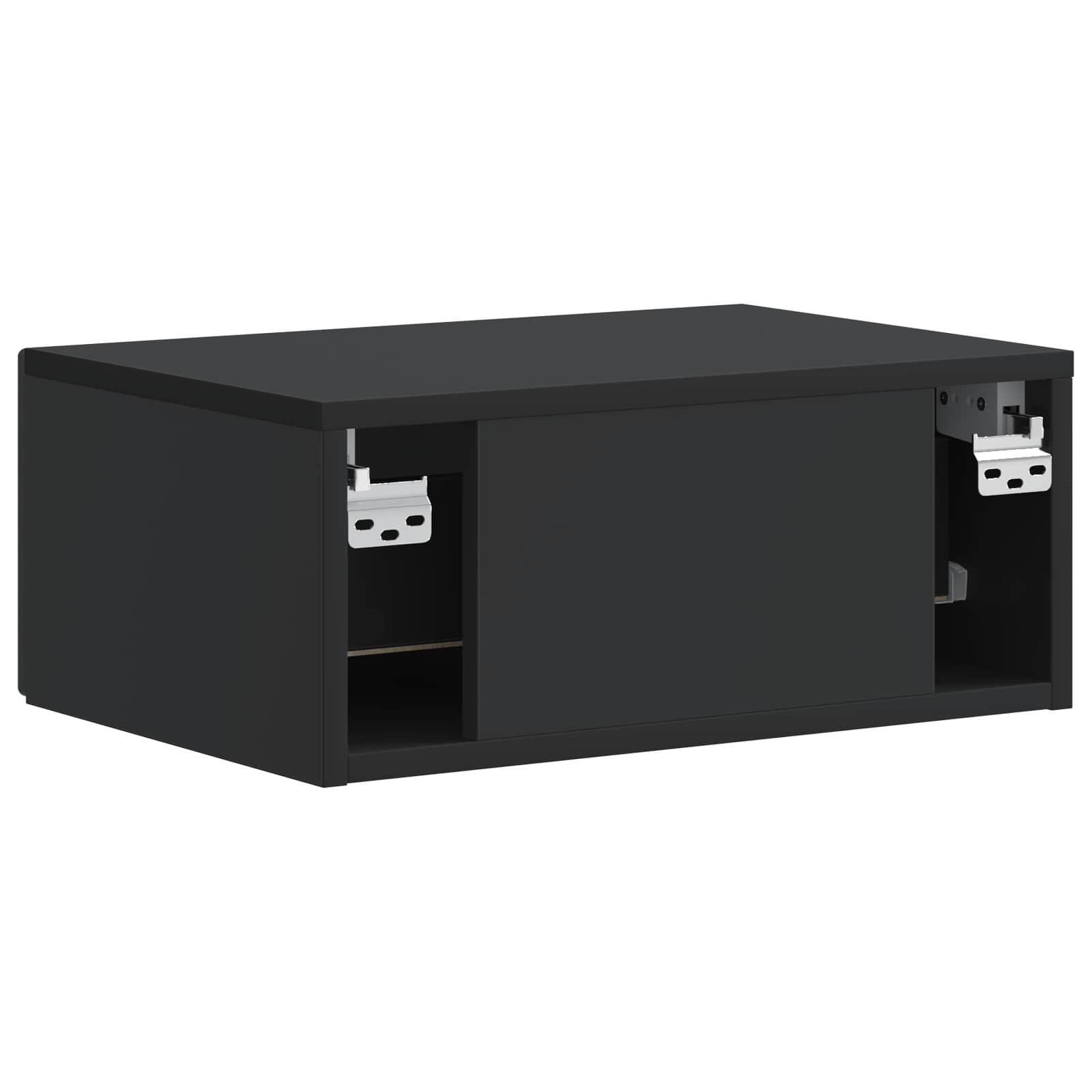 Cabinet de chevet mural 2 pcs Noir 49 x 34,5 x 20 cm - XIOS