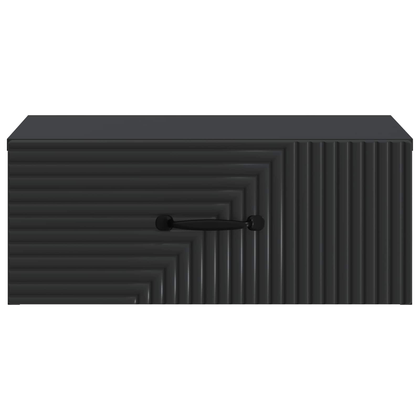Cabinet de chevet mural 2 pcs Noir 49 x 34,5 x 20 cm - XIOS