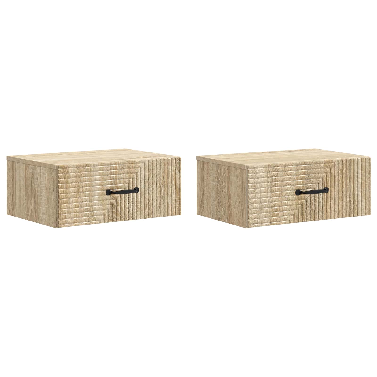 Cabinet de chevet mural 2 pcs Chêne Sonoma 49 x 34,5 x 20 cm - XIOS