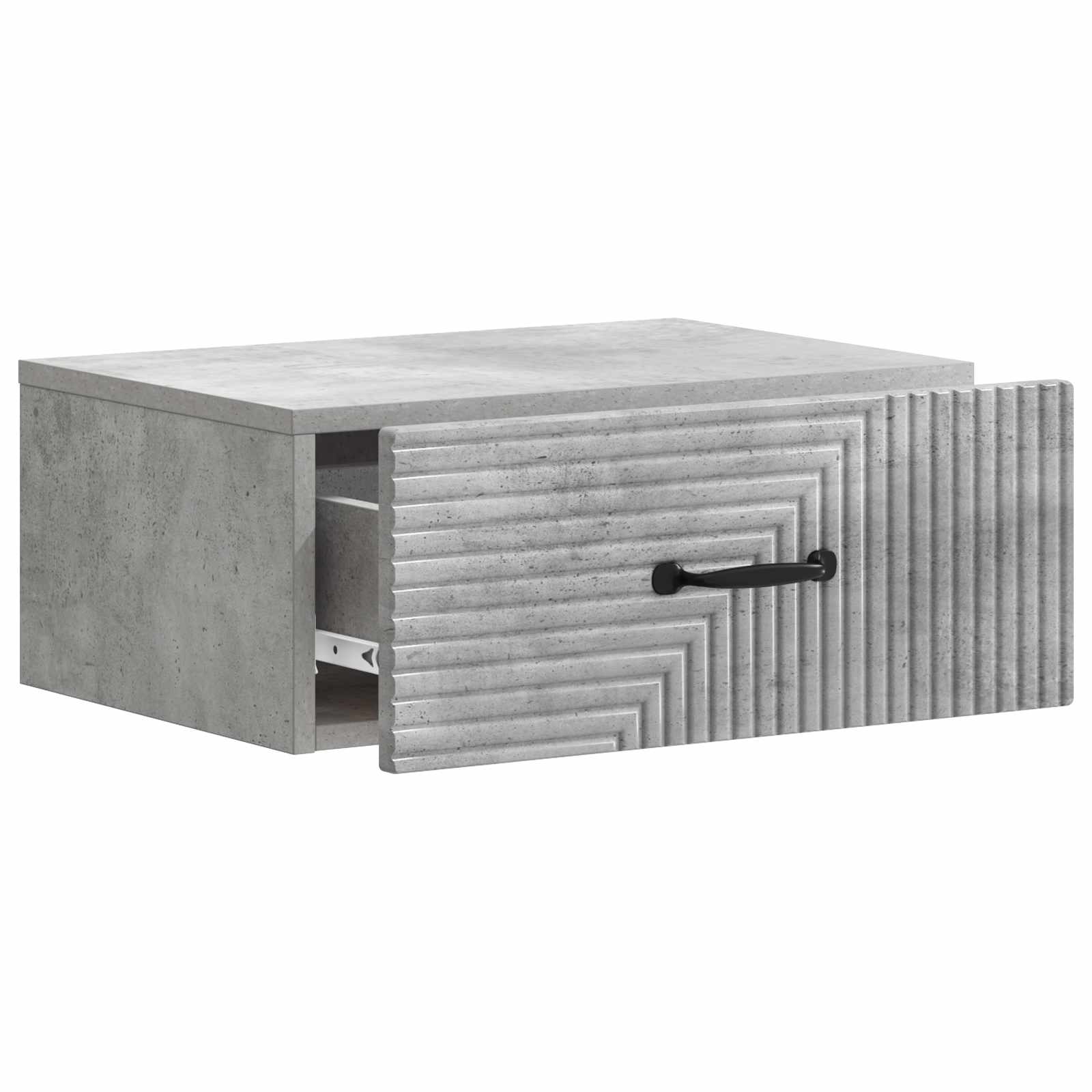 Cabinet de chevet mural 2 pcs Gris béton 49 x 34,5 x 20 cm - XIOS