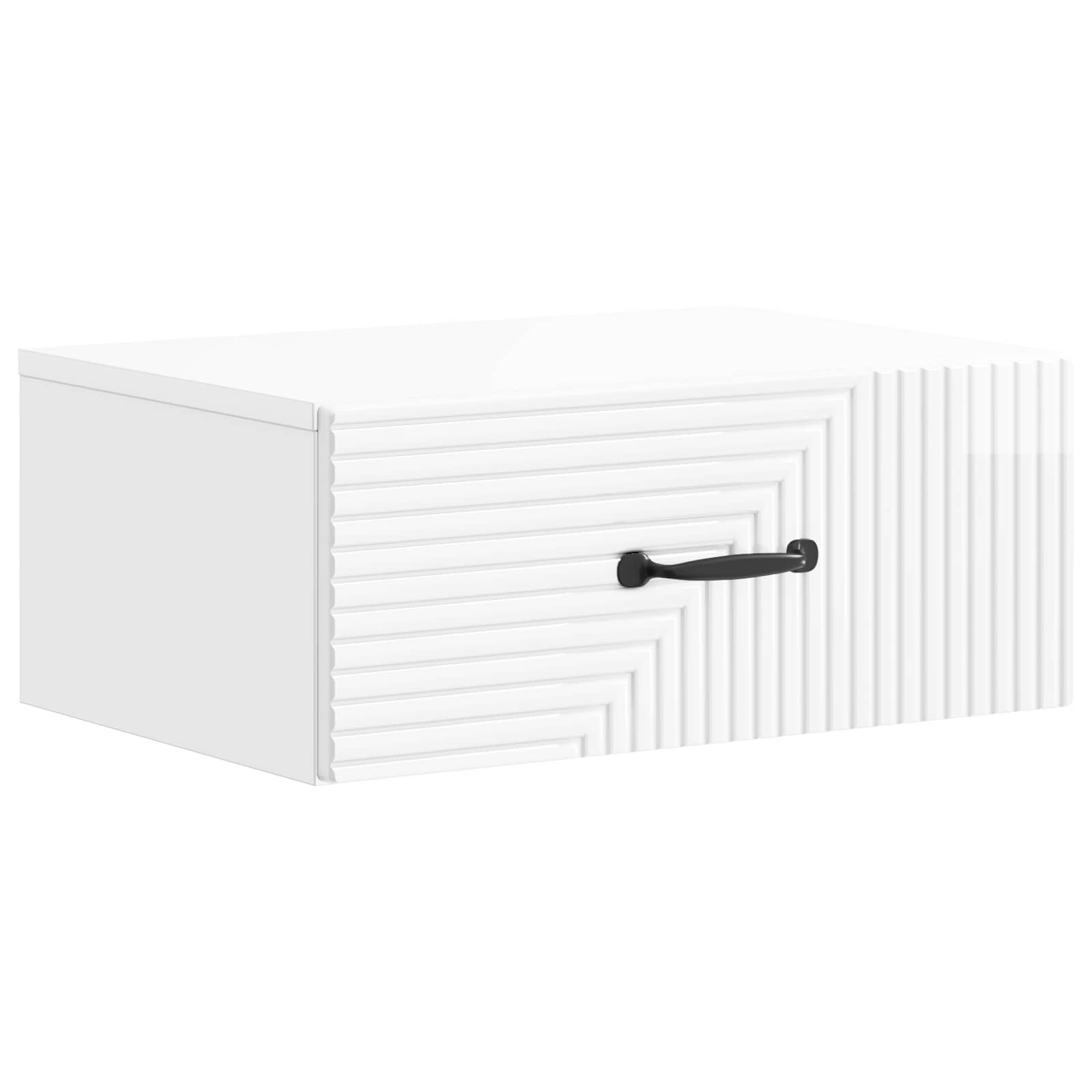 Cabinet de chevet mural 2 pcs Blanc brillant 49 x 34,5 x 20 cm - XIOS