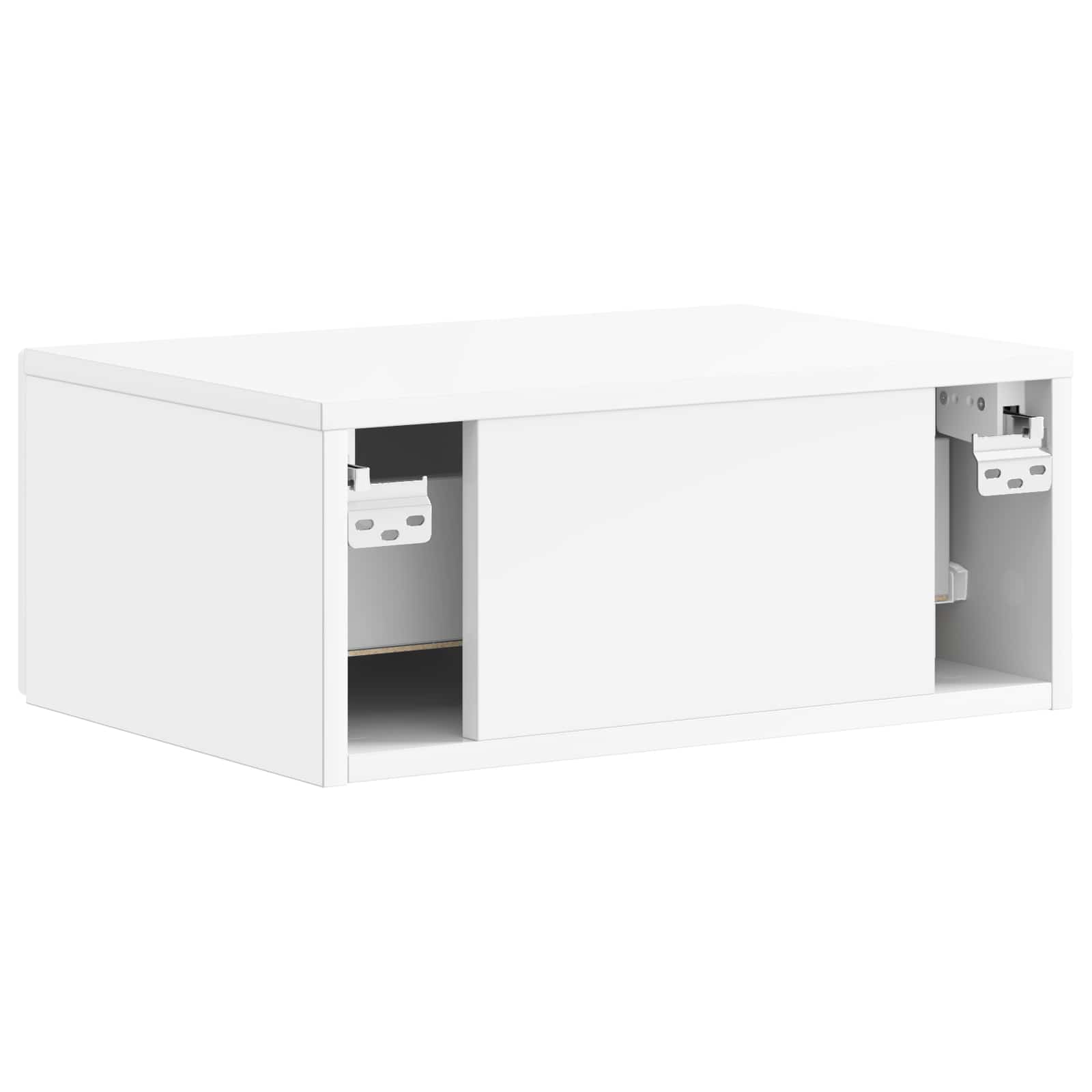 Cabinet de chevet mural 2 pcs Blanc brillant 49 x 34,5 x 20 cm - XIOS