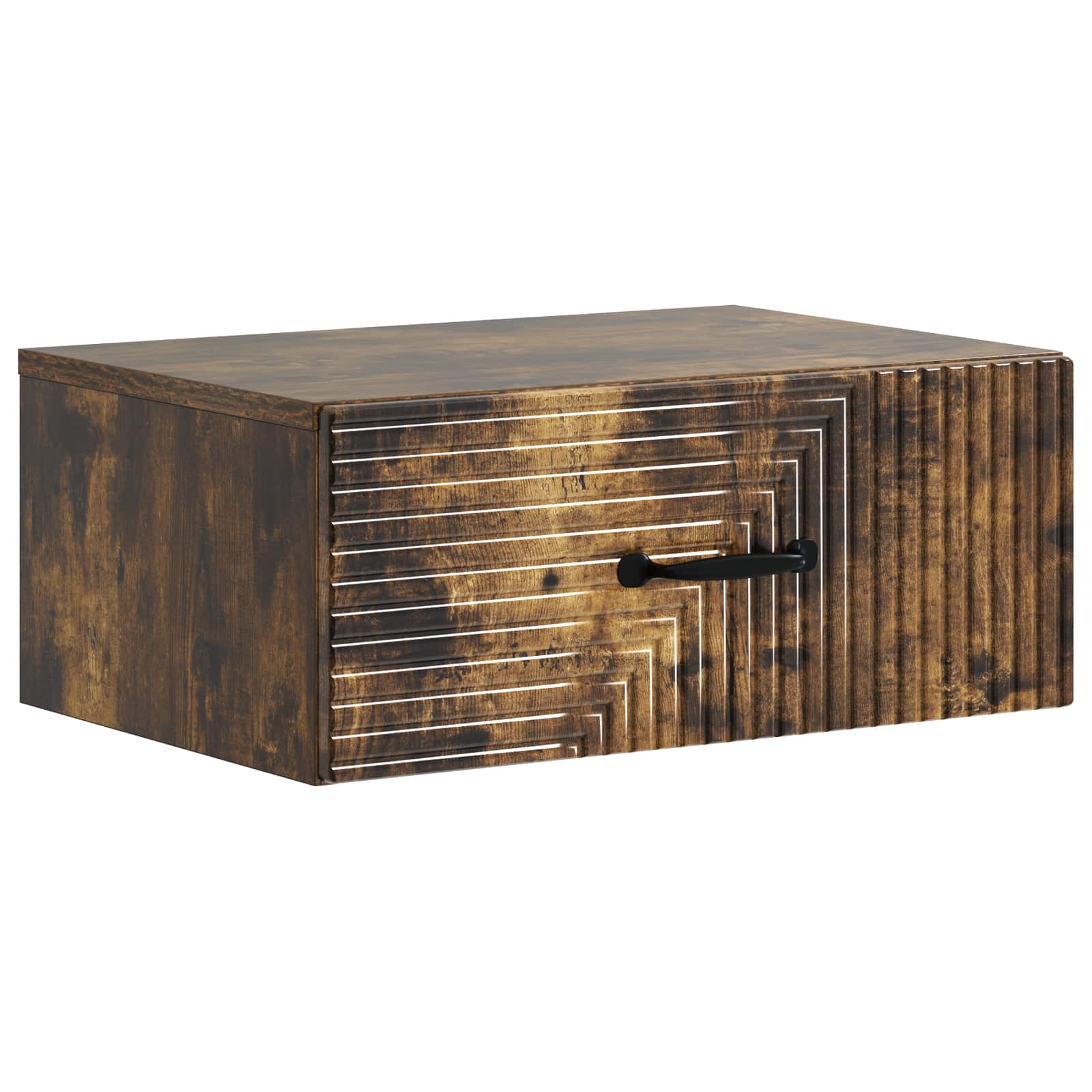 Cabinet de chevet mural 2 pcs Chêne fumé 49 x 34,5 x 20 cm - XIOS