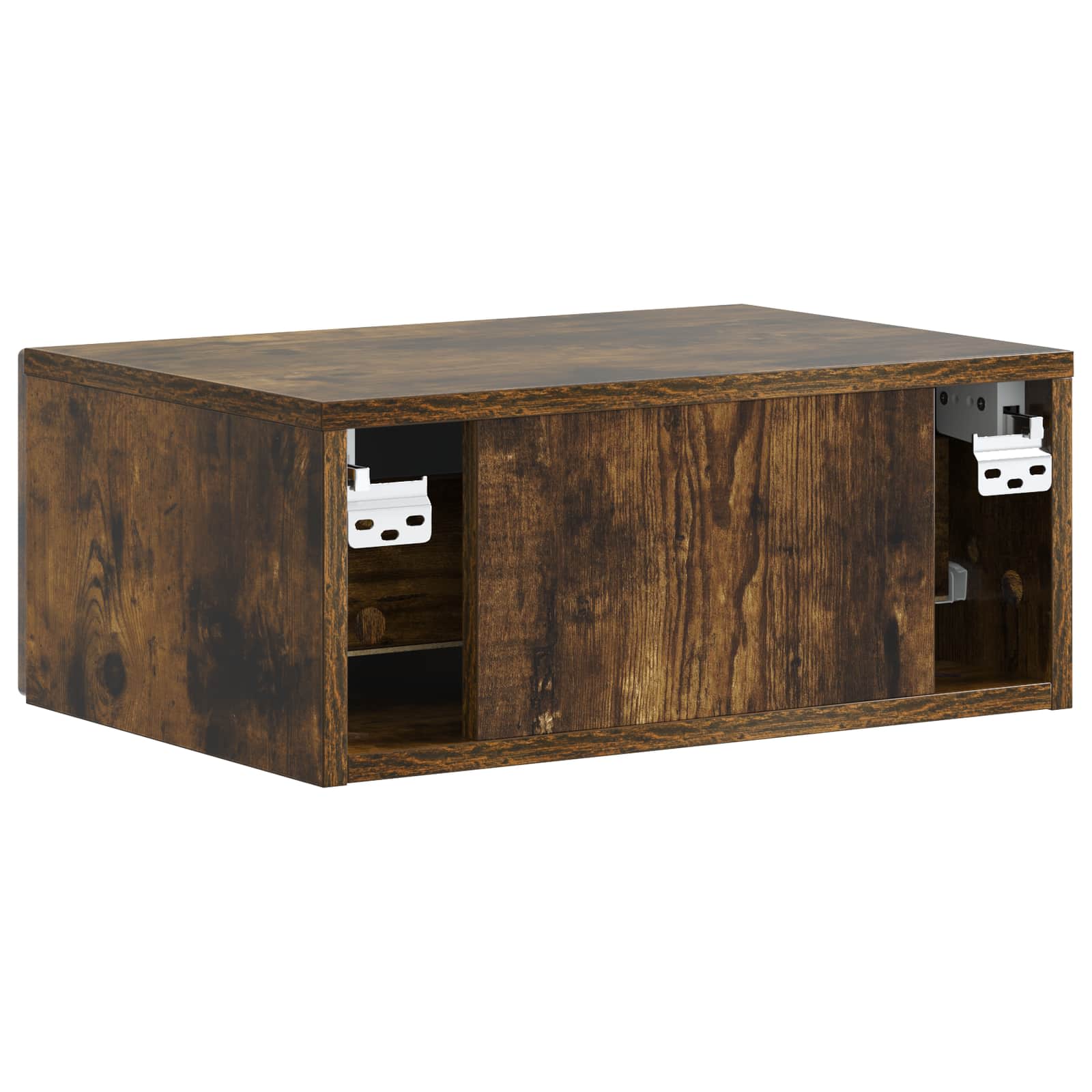 Cabinet de chevet mural 2 pcs Chêne fumé 49 x 34,5 x 20 cm - XIOS