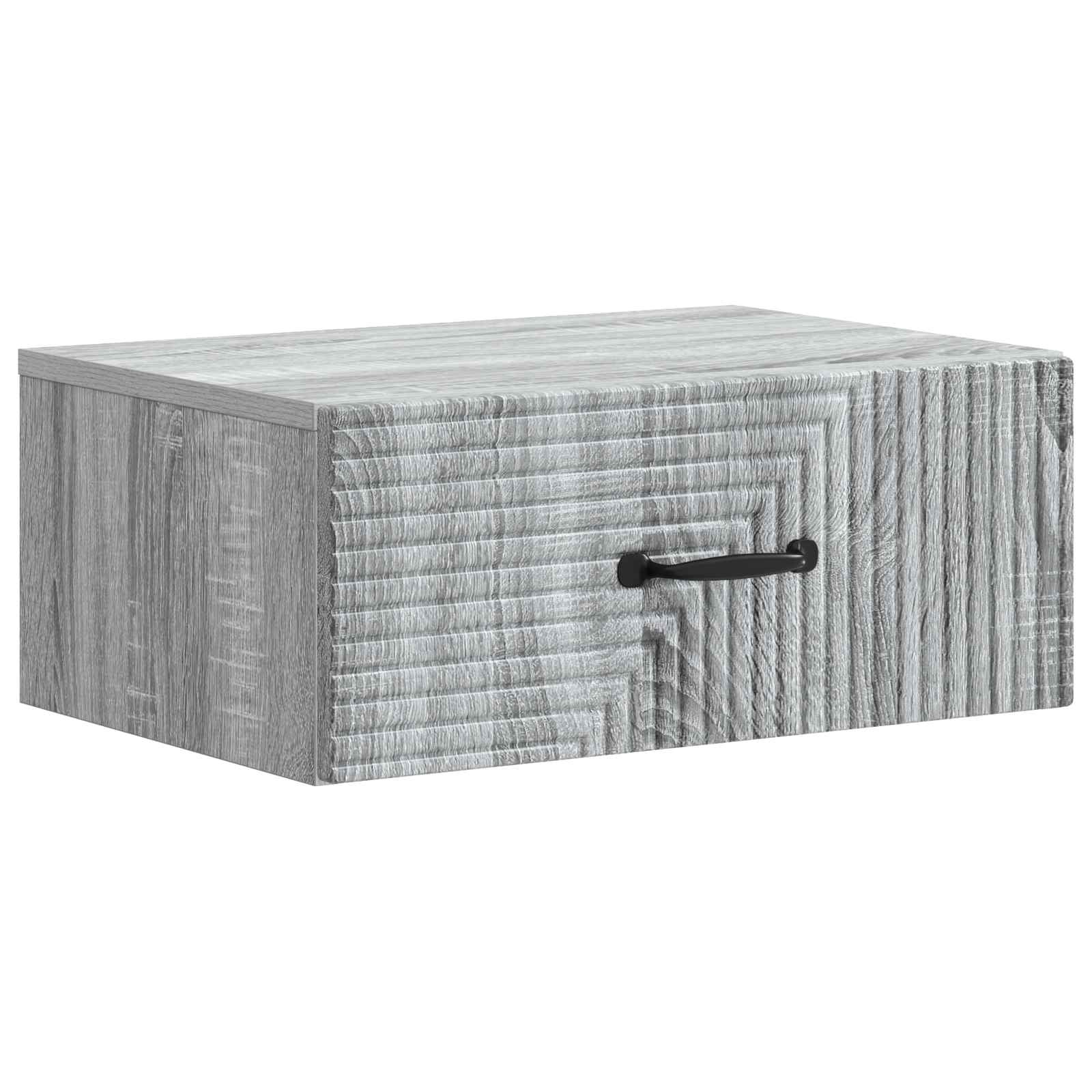 Cabinet de chevet mural 2 pcs Sonoma gris 49 x 34,5 x 20 cm - XIOS