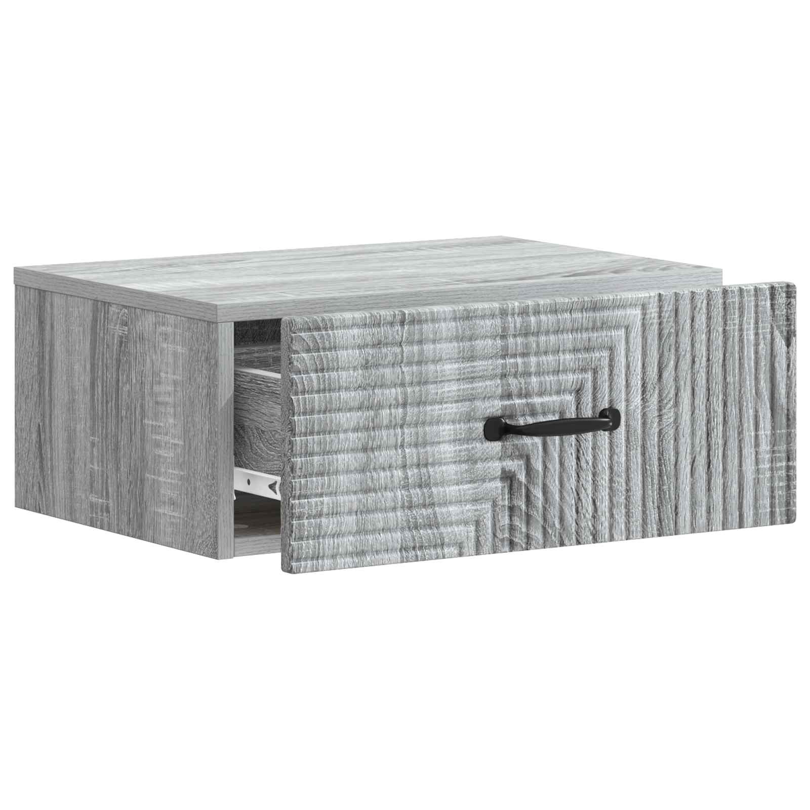 Cabinet de chevet mural 2 pcs Sonoma gris 49 x 34,5 x 20 cm - XIOS