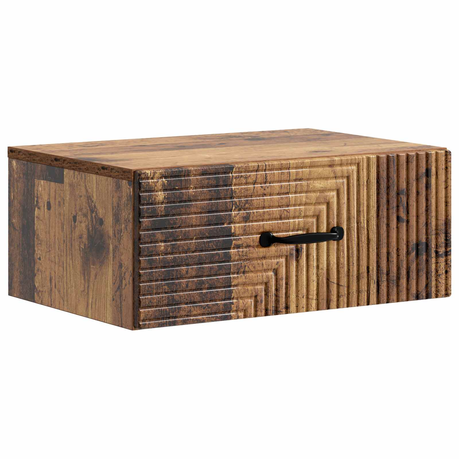 Cabinet de chevet mural Bois ancien 49 x 34,5 x 20 cm - XIOS