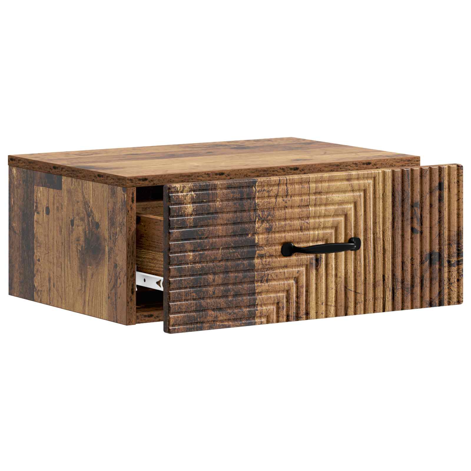 Cabinet de chevet mural Bois ancien 49 x 34,5 x 20 cm - XIOS