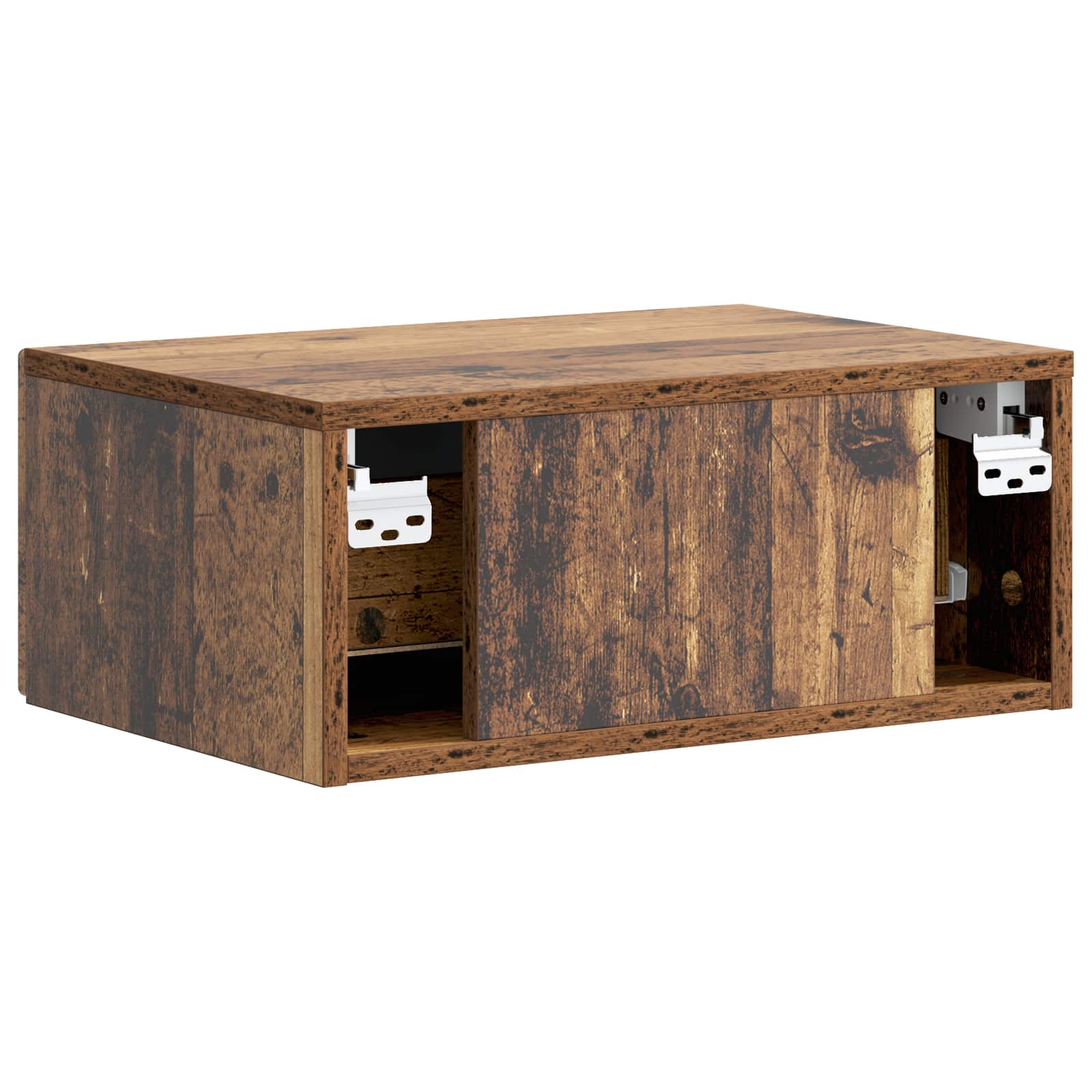 Cabinet de chevet mural Bois ancien 49 x 34,5 x 20 cm - XIOS