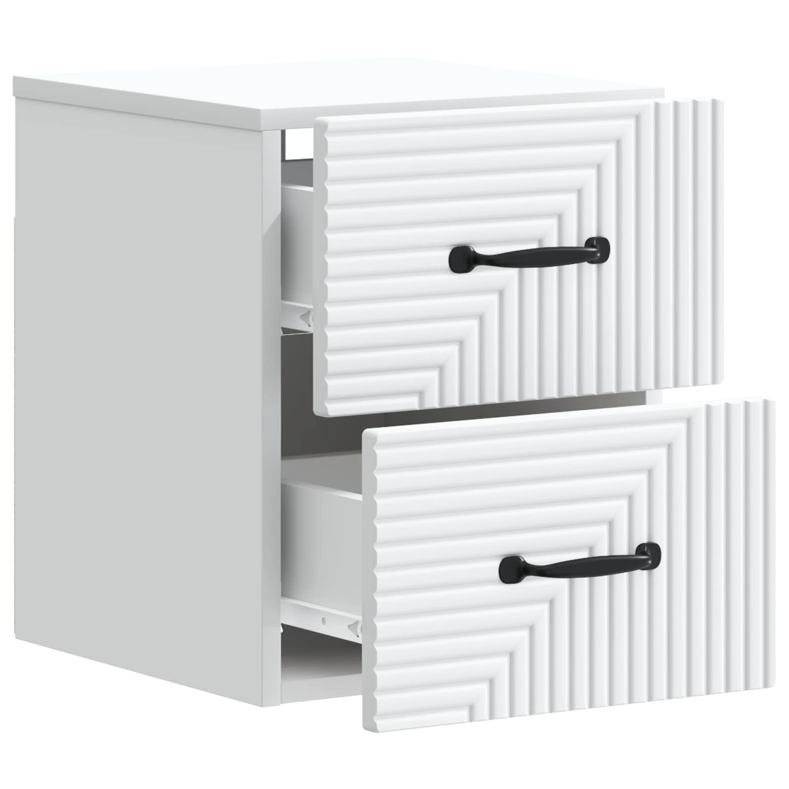 Cabinet de chevet mural 2 pcs Blanc 34,5 x 33 x 40 cm - XIOS
