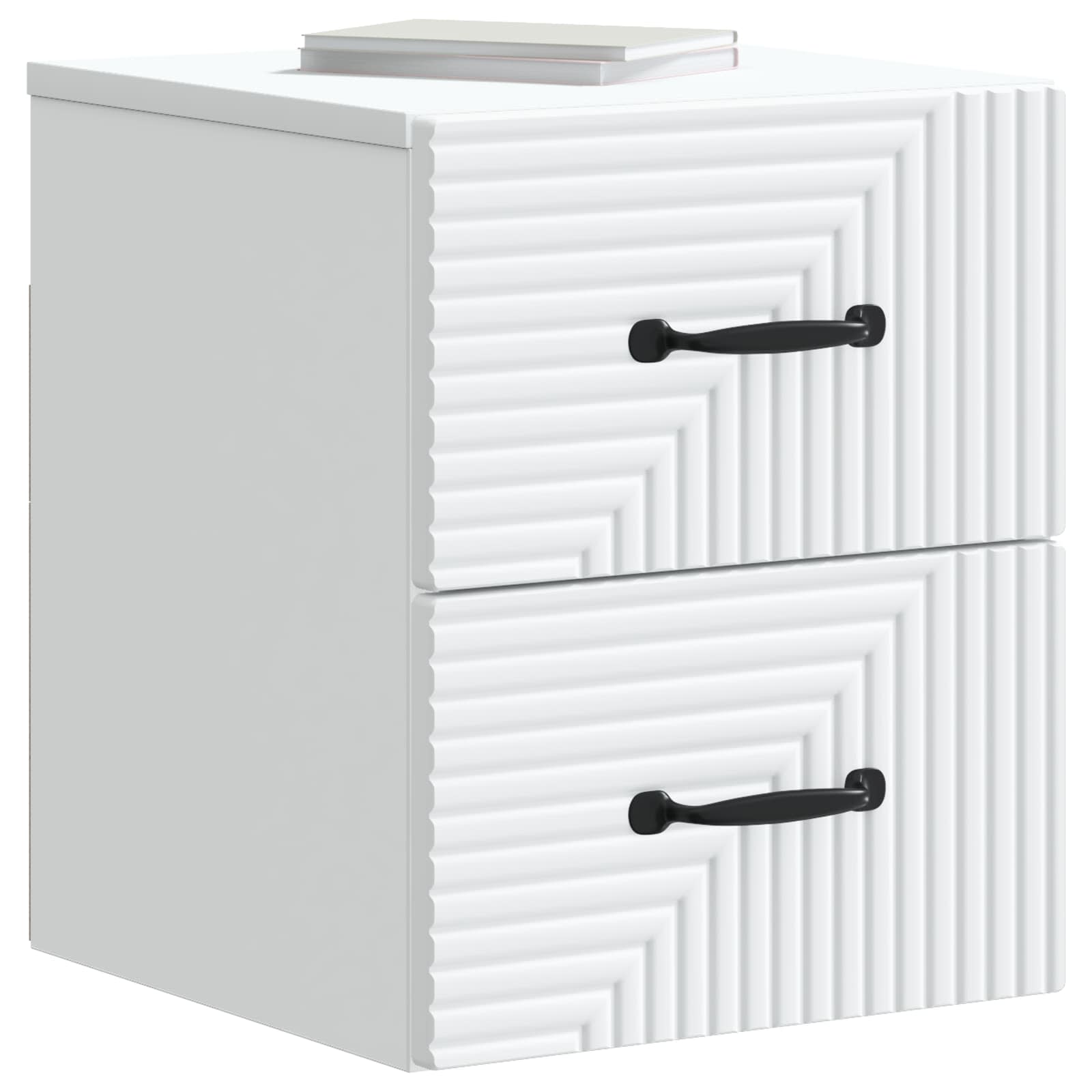 Cabinet de chevet mural 2 pcs Blanc 34,5 x 33 x 40 cm - XIOS