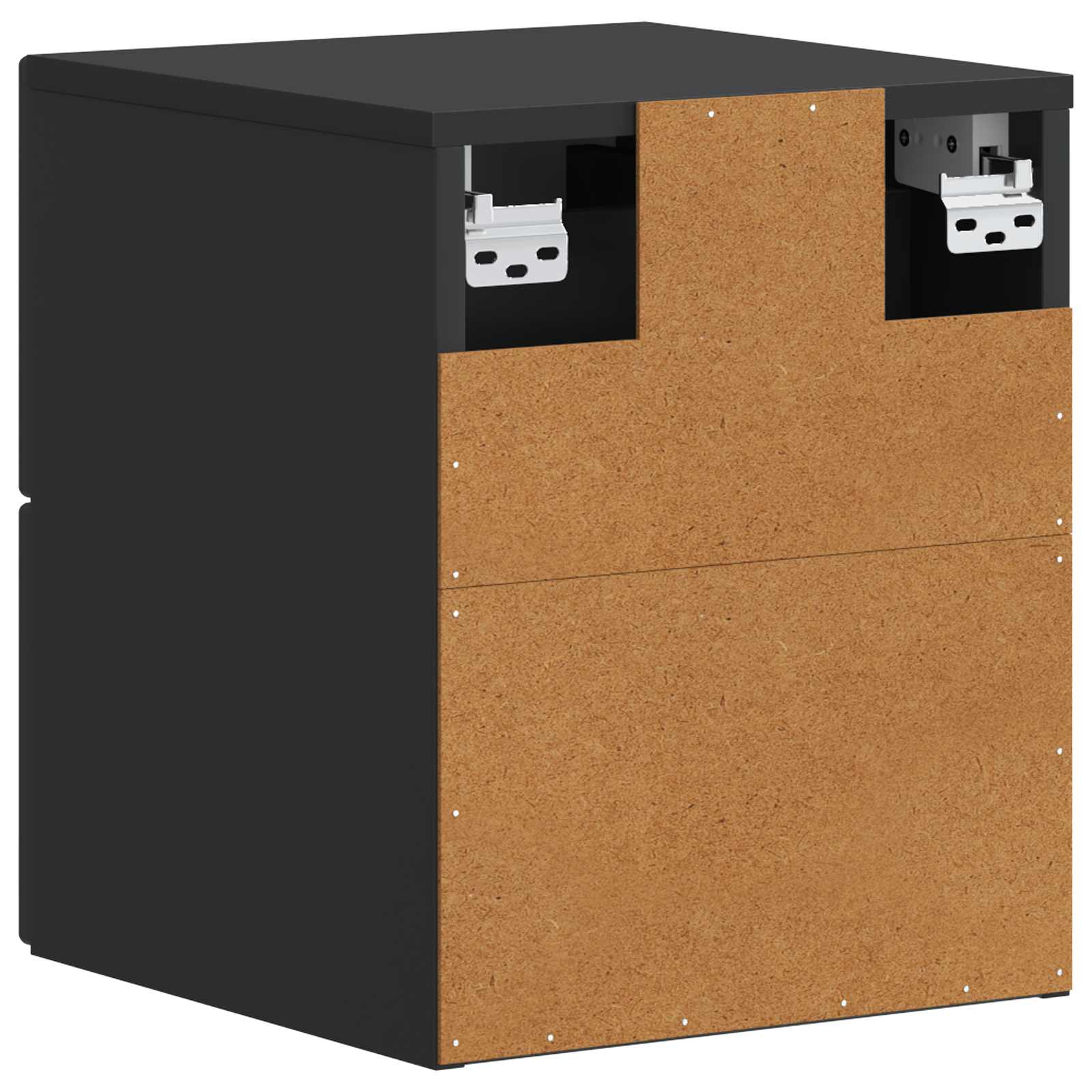 Cabinet de chevet mural 2 pcs Noir 34,5 x 33 x 40 cm - XIOS