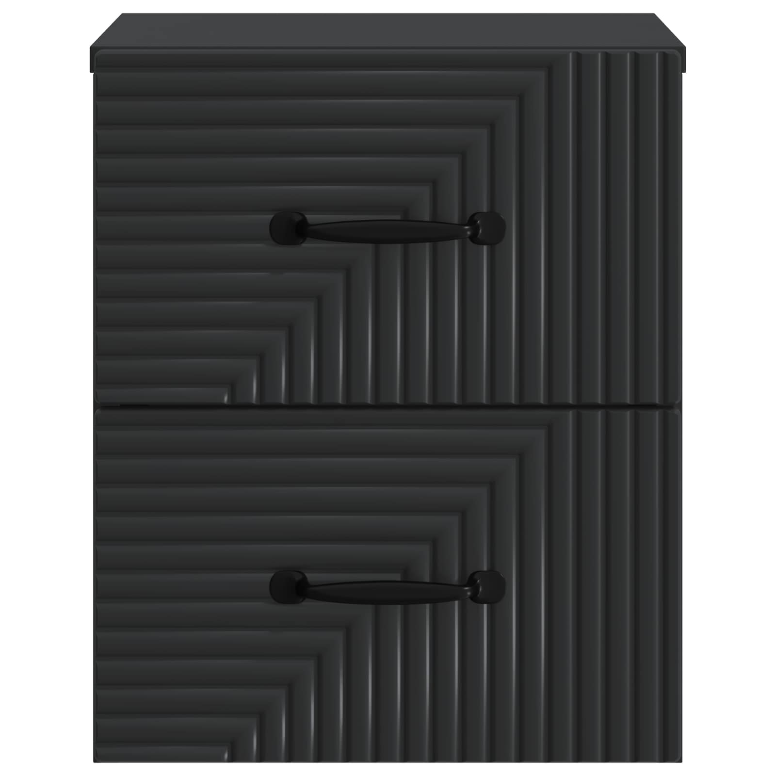 Cabinet de chevet mural 2 pcs Noir 34,5 x 33 x 40 cm - XIOS