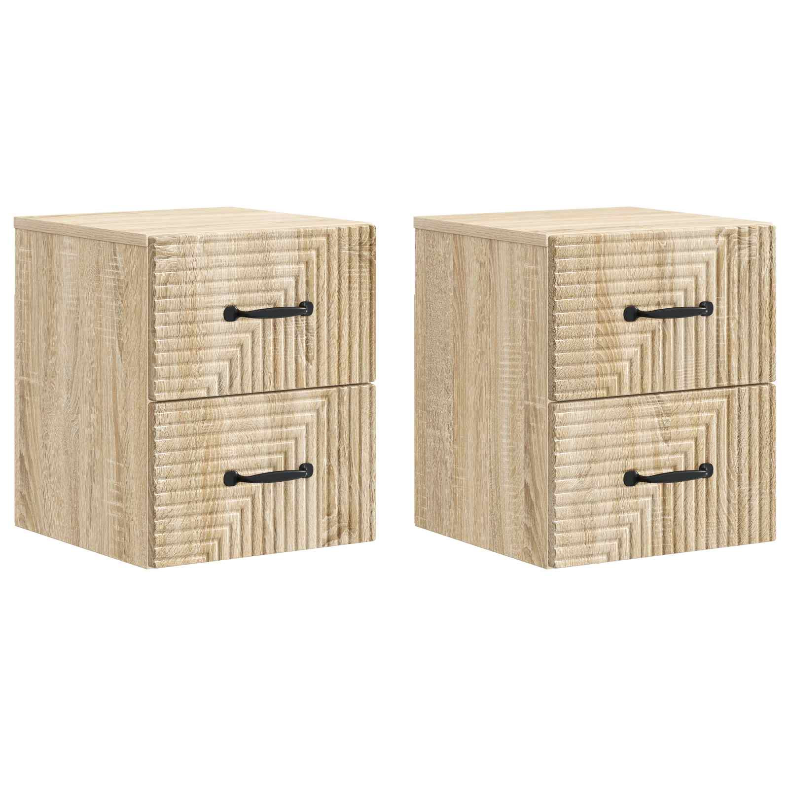 Cabinet de chevet mural 2 pcs Chêne Sonoma 34,5 x 33 x 40 cm - XIOS