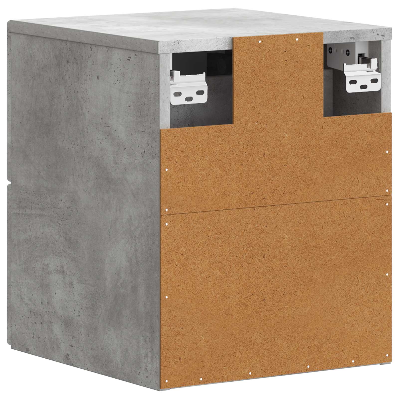 Cabinet de chevet mural 2 pcs Gris béton 34,5 x 33 x 40 cm - XIOS