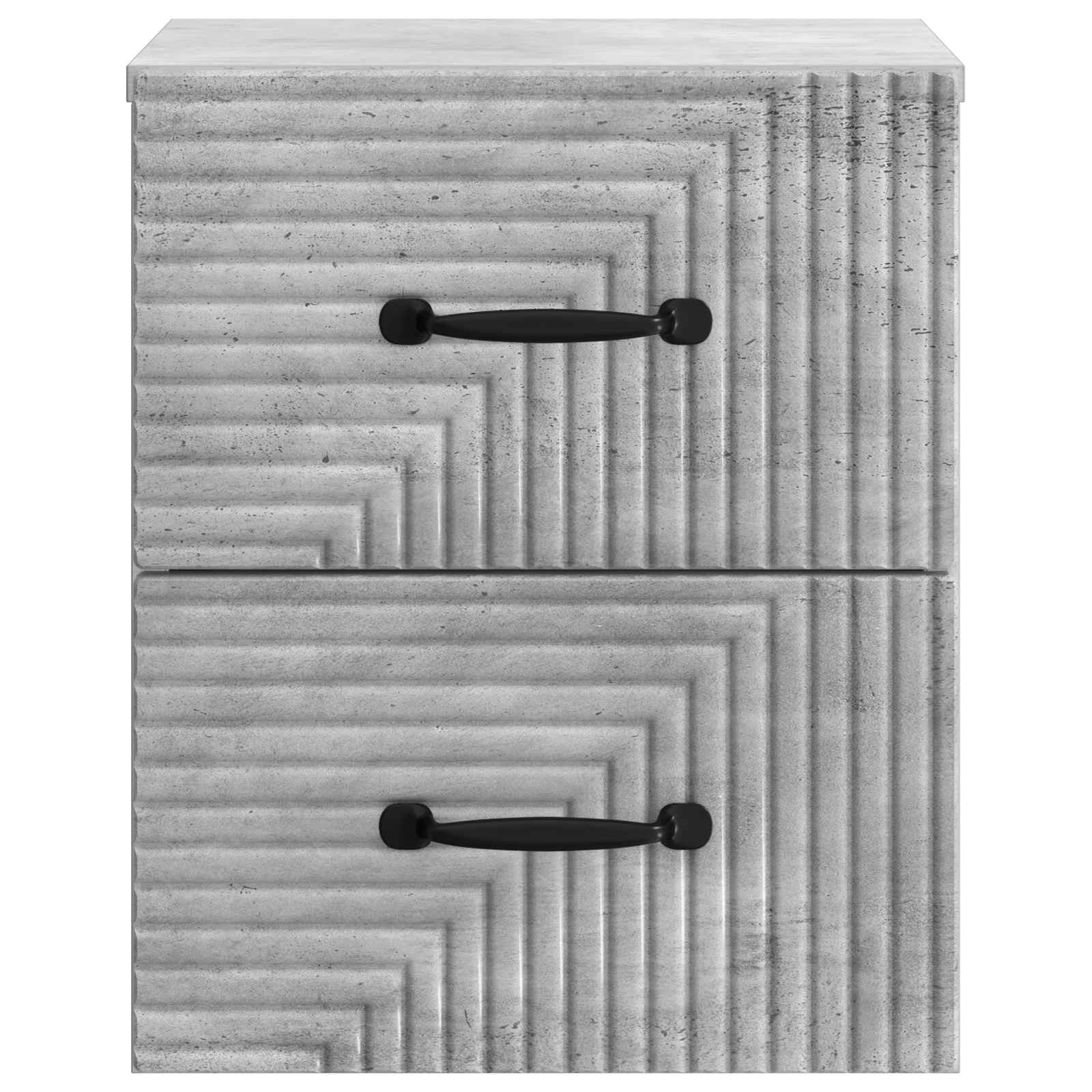 Cabinet de chevet mural 2 pcs Gris béton 34,5 x 33 x 40 cm - XIOS